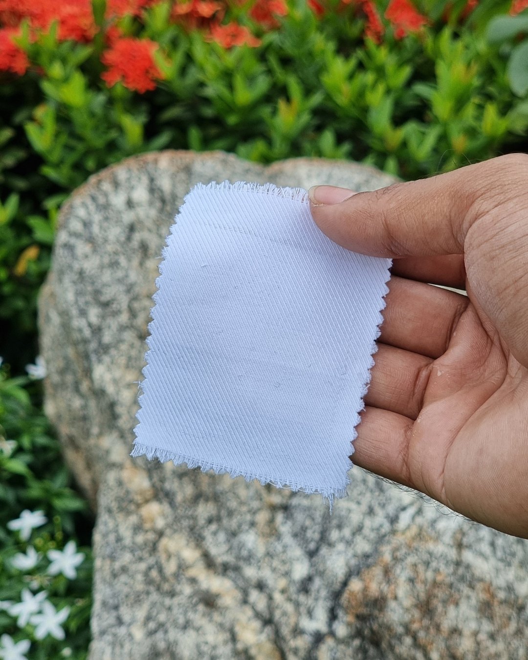 White Twill Italian Cotton Shirt