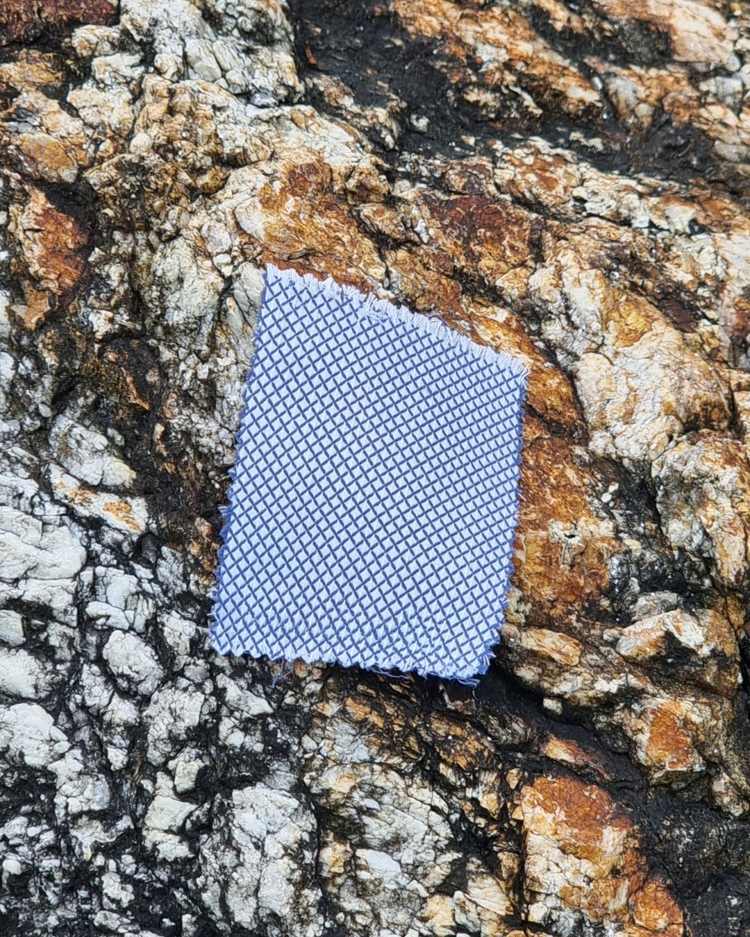 Blue Diamond Weave Italian Cotton Shirt - Additional view 2