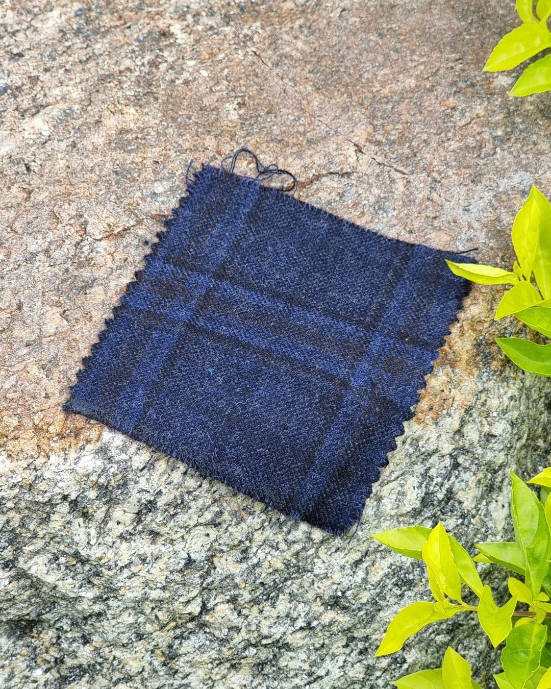 Navy Windowpane Tweed Blazer - Additional view 3