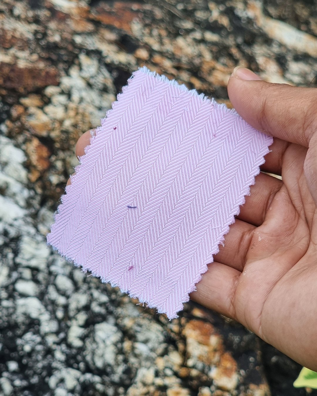 Pink Herringbone Italian Cotton Shirt - Additional view 4