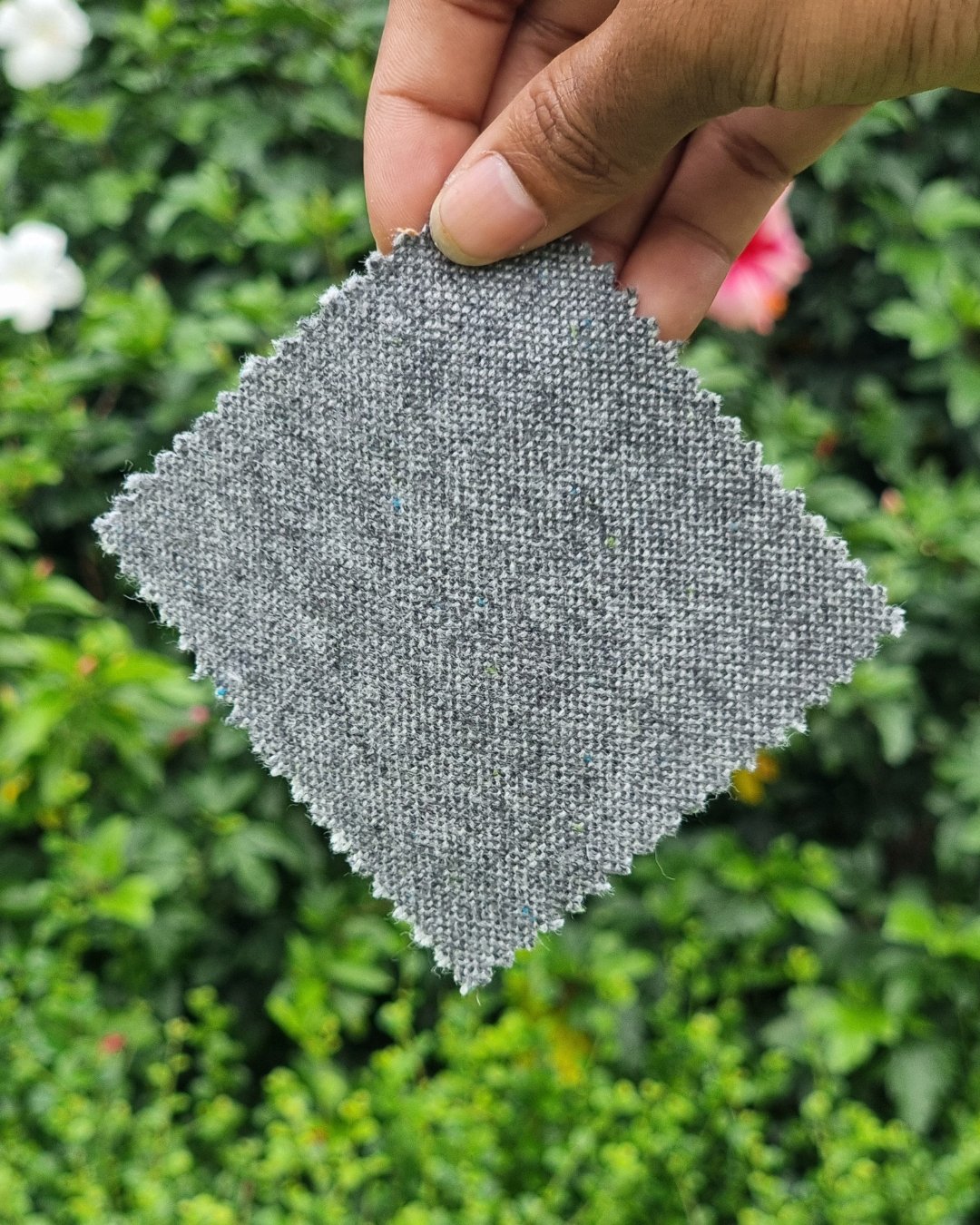 Grey Plain Weave Tweed Blazer - Additional view 2