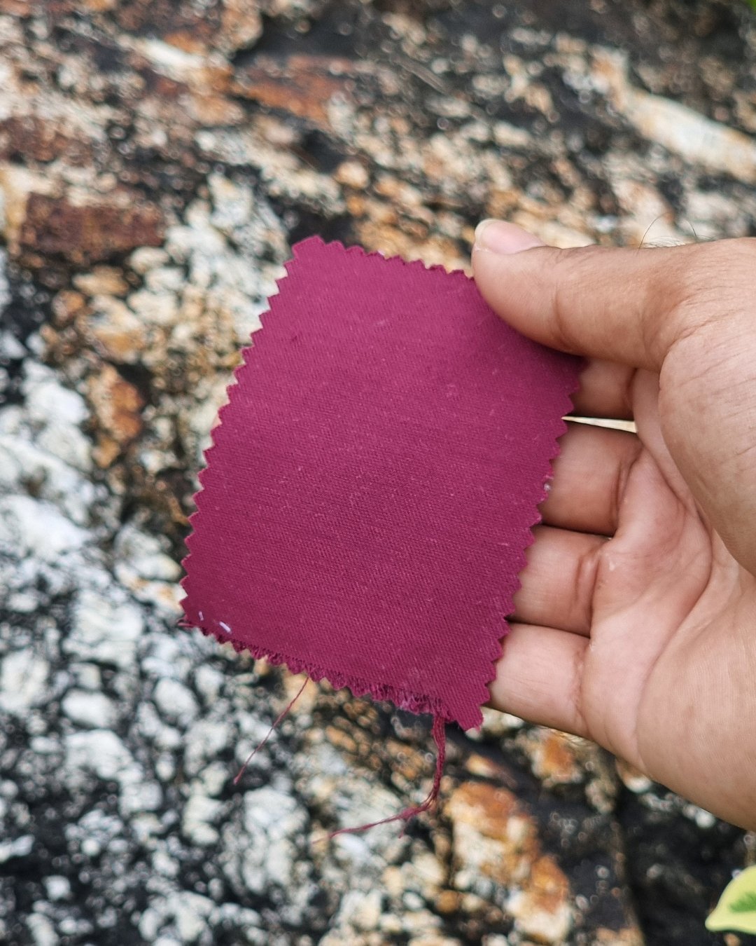 Burgundy Twill Italian Cotton Shirt - Additional view 2