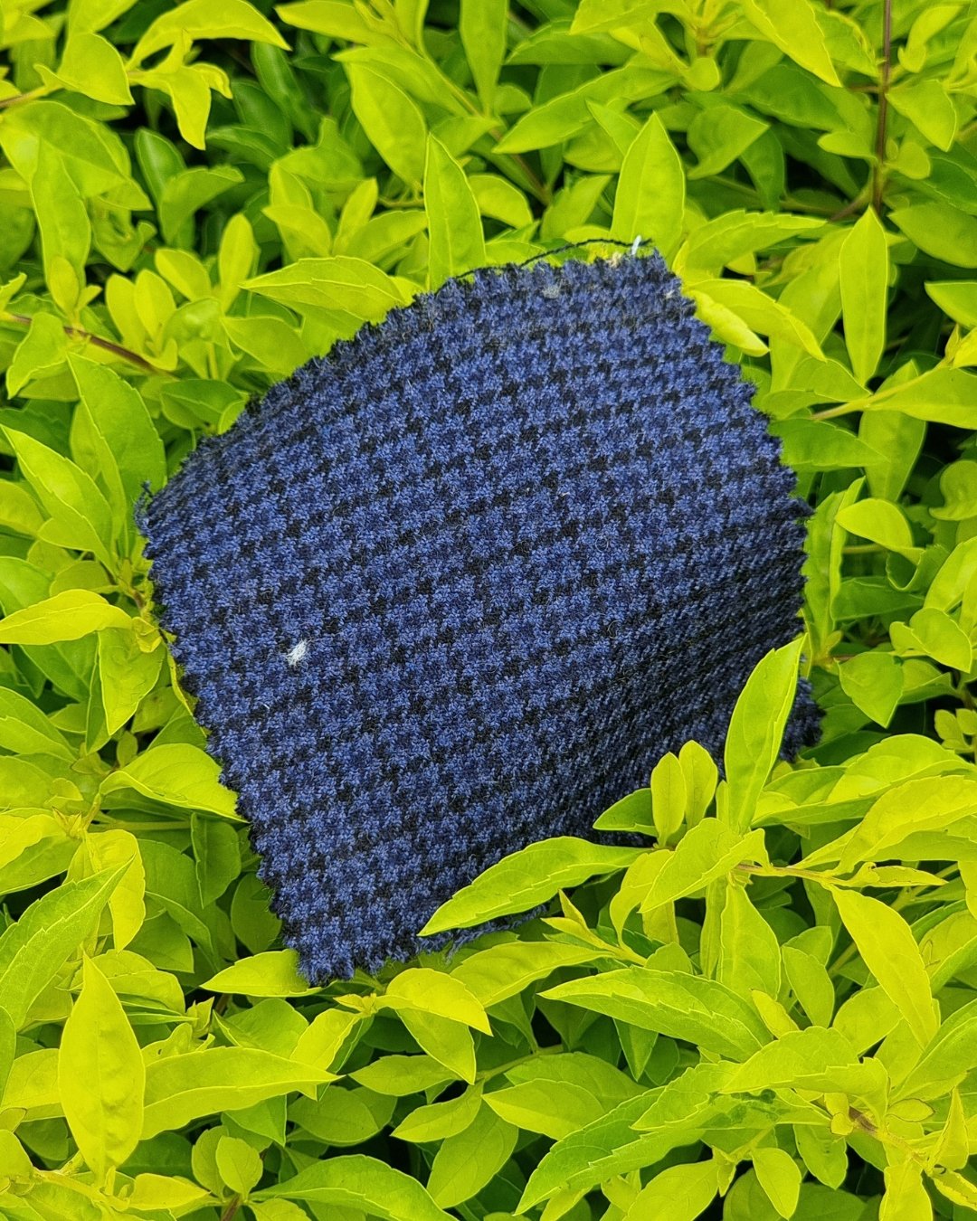 Navy Houndstooth Tweed Blazer - Additional view 4