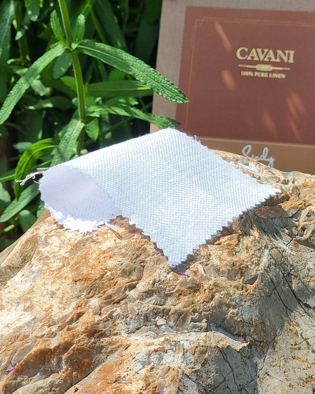 Natural Cream Weave Linen Suit - Additional view 5