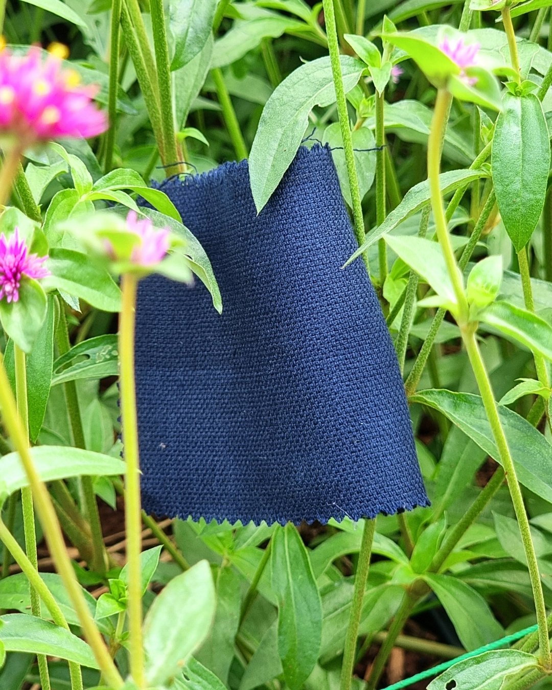 Dark Blue Linen Trousers - Additional view 5