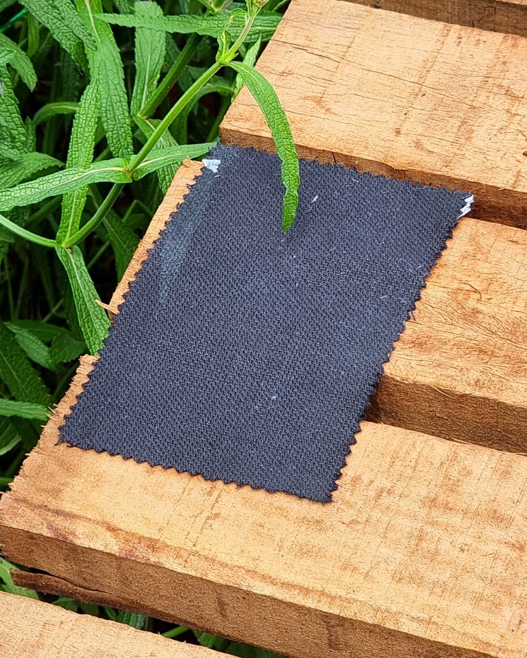 Deep Black Linen Blazer - Additional view 4