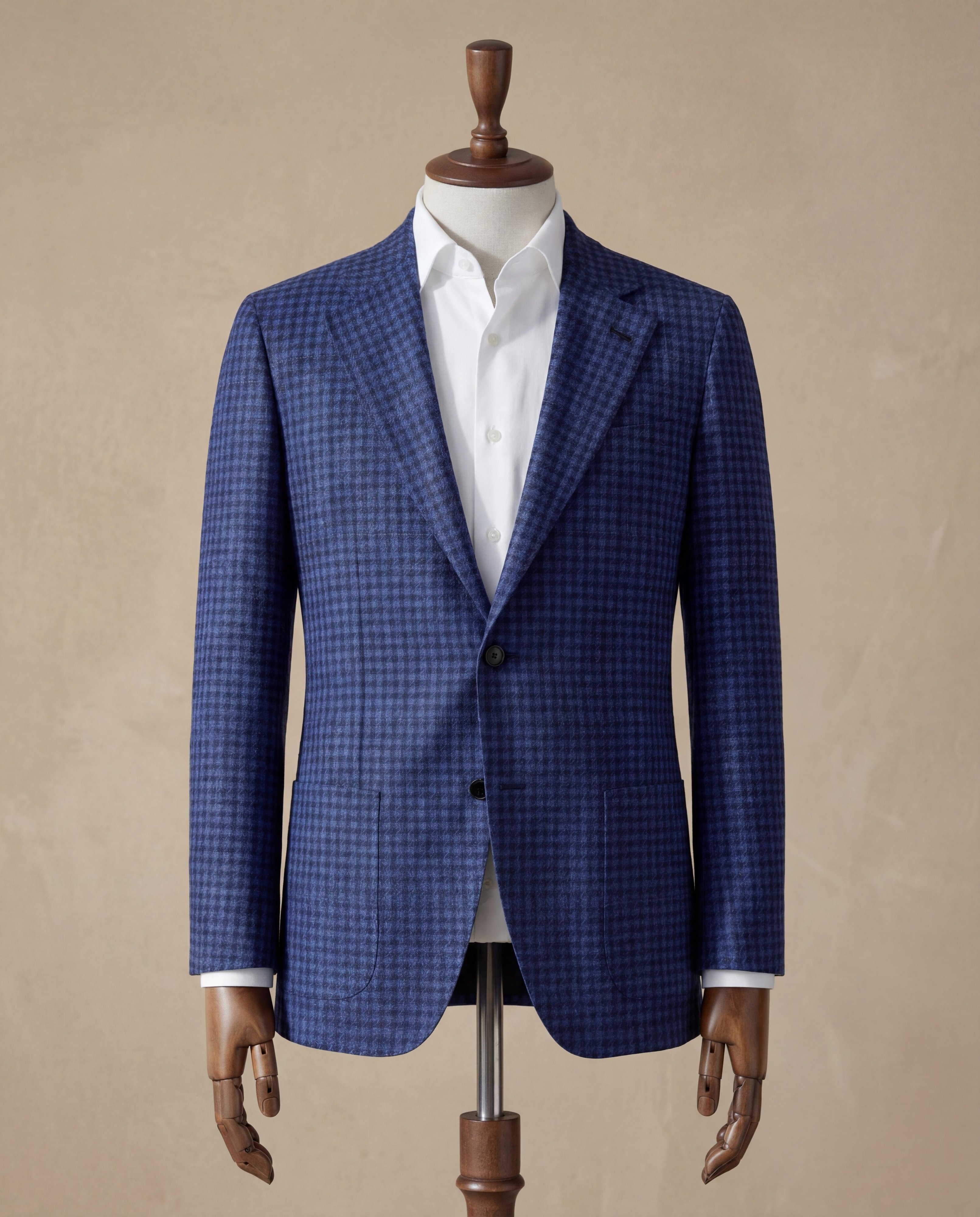 Deep Navy Blue Linen Suit - Additional view 2
