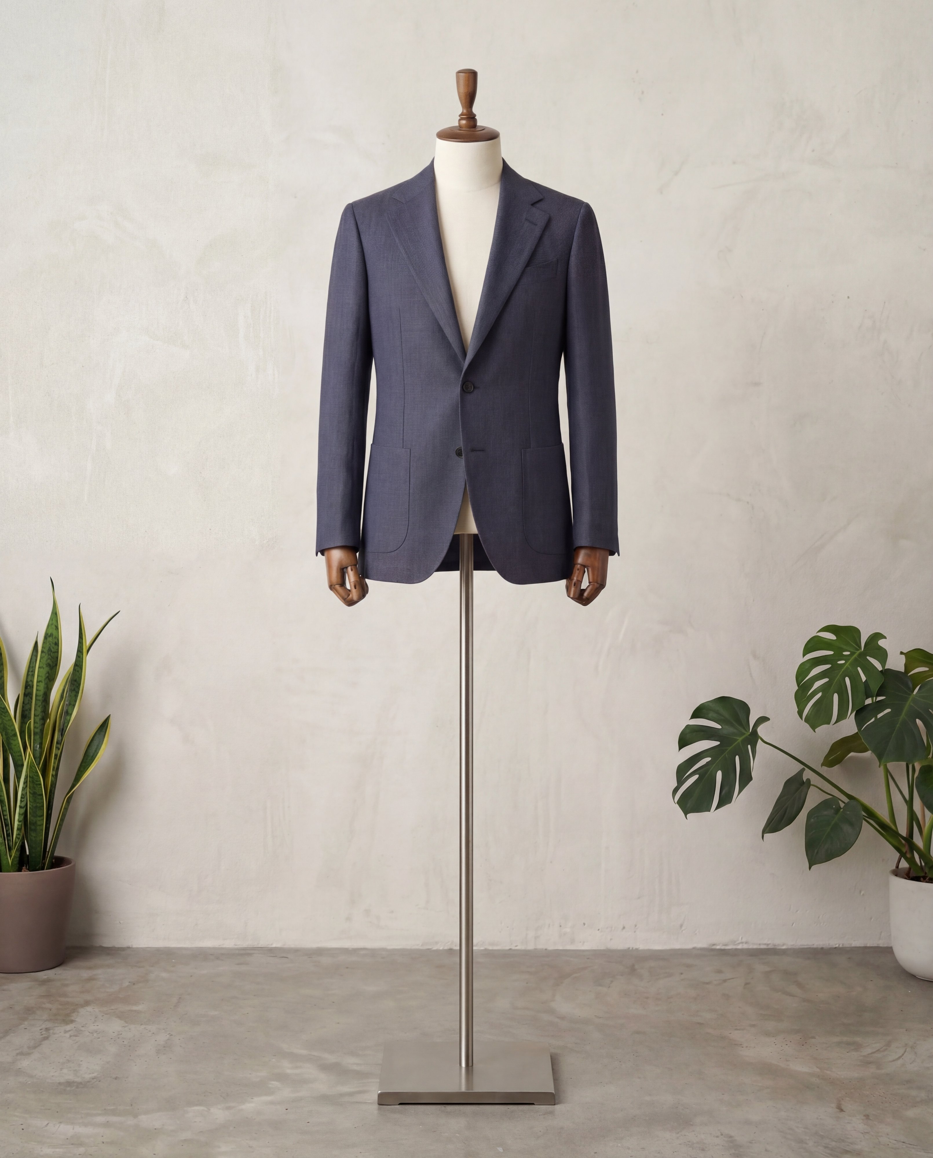 Earth Blue Linen Suit - Additional view 1