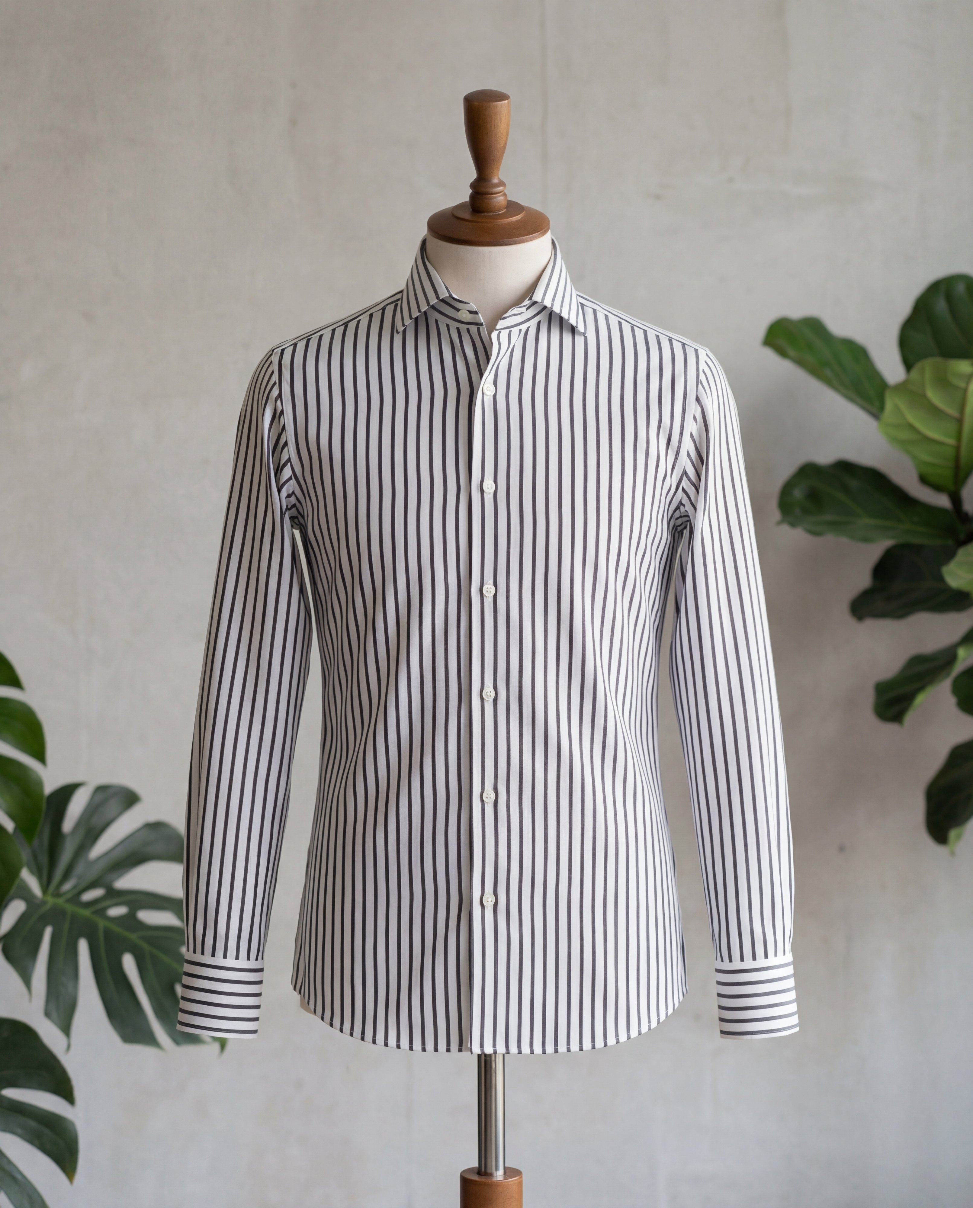 Black Bengal Stripe Cotton Shirt - Additional view 2