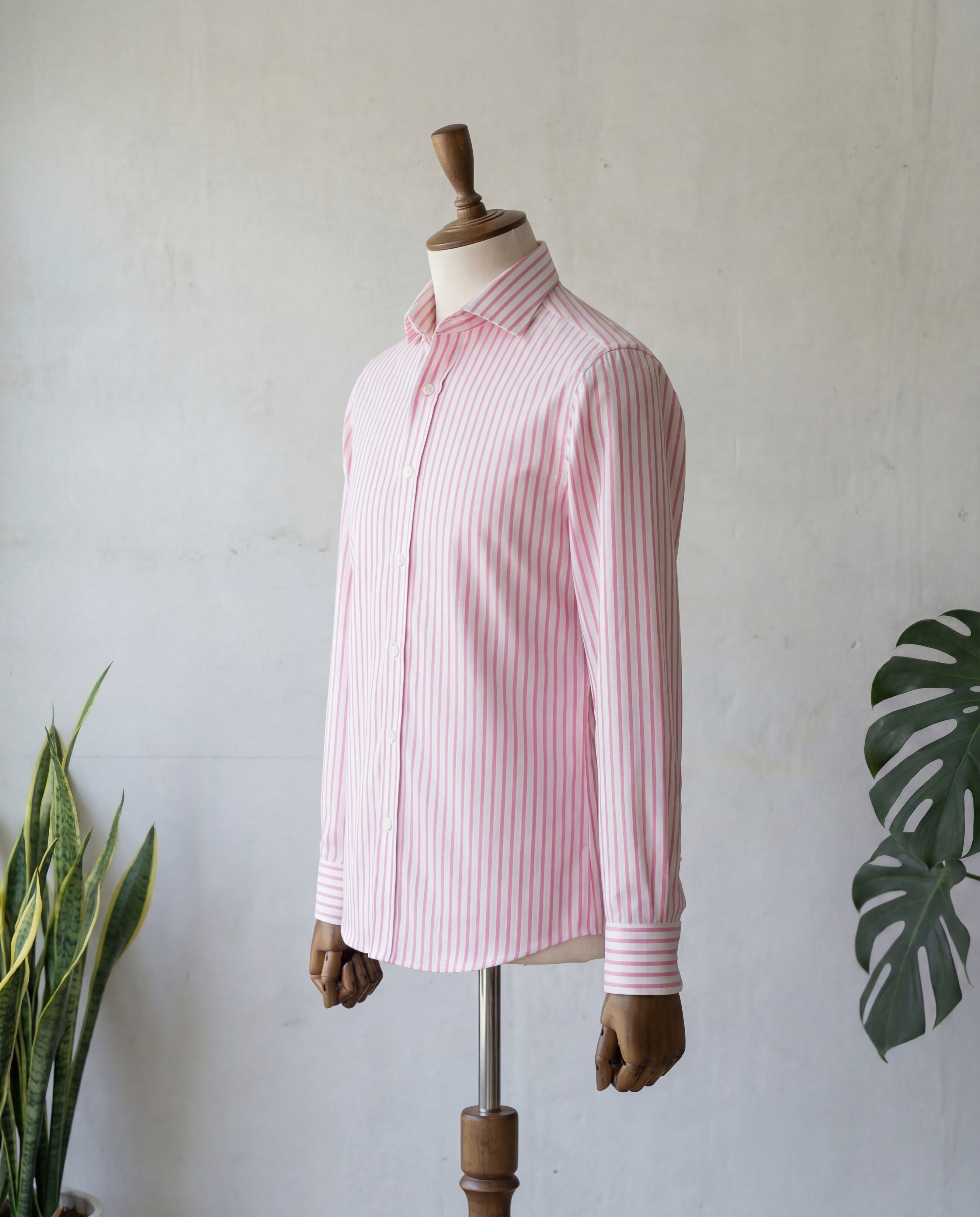 Pink Bengal Stripe Cotton Shirt - Additional view 2