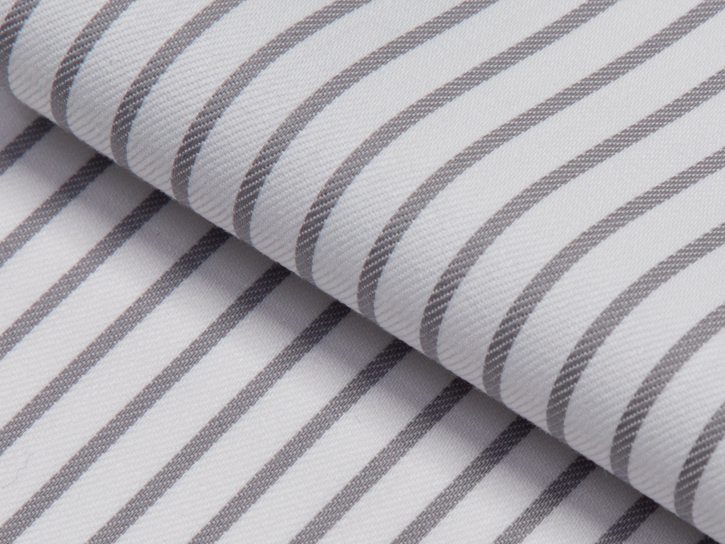 Grey Bengal Stripe Cotton Shirt - Additional view 1