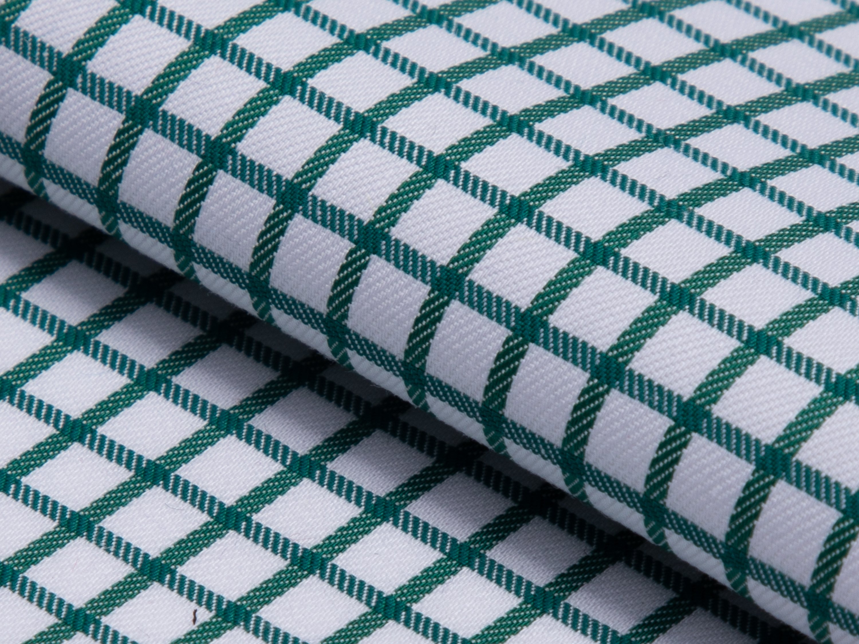 Green Windowpane Cotton Shirt - Additional view 1