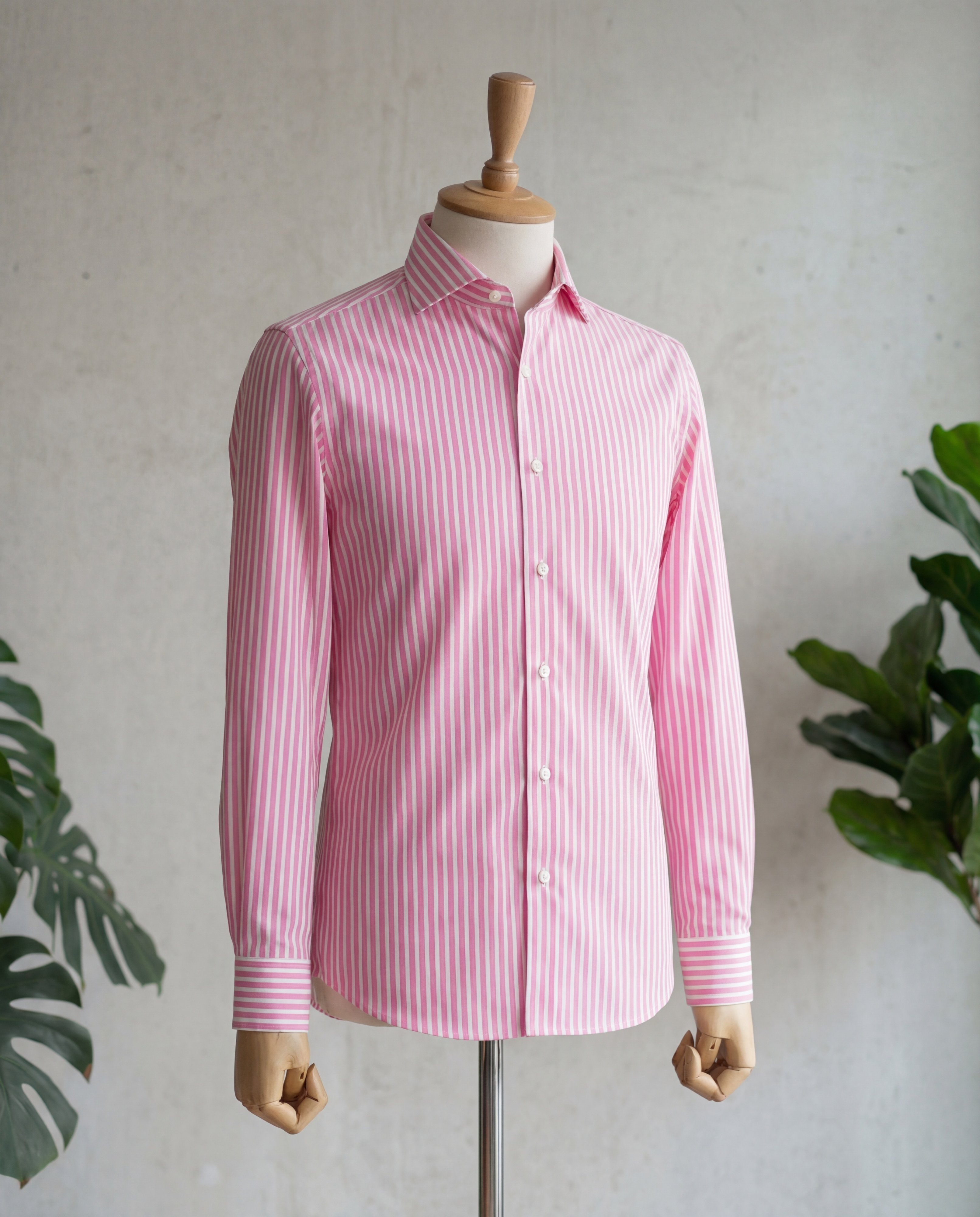 Pink Candy Stripe Cotton Shirt - Additional view 2