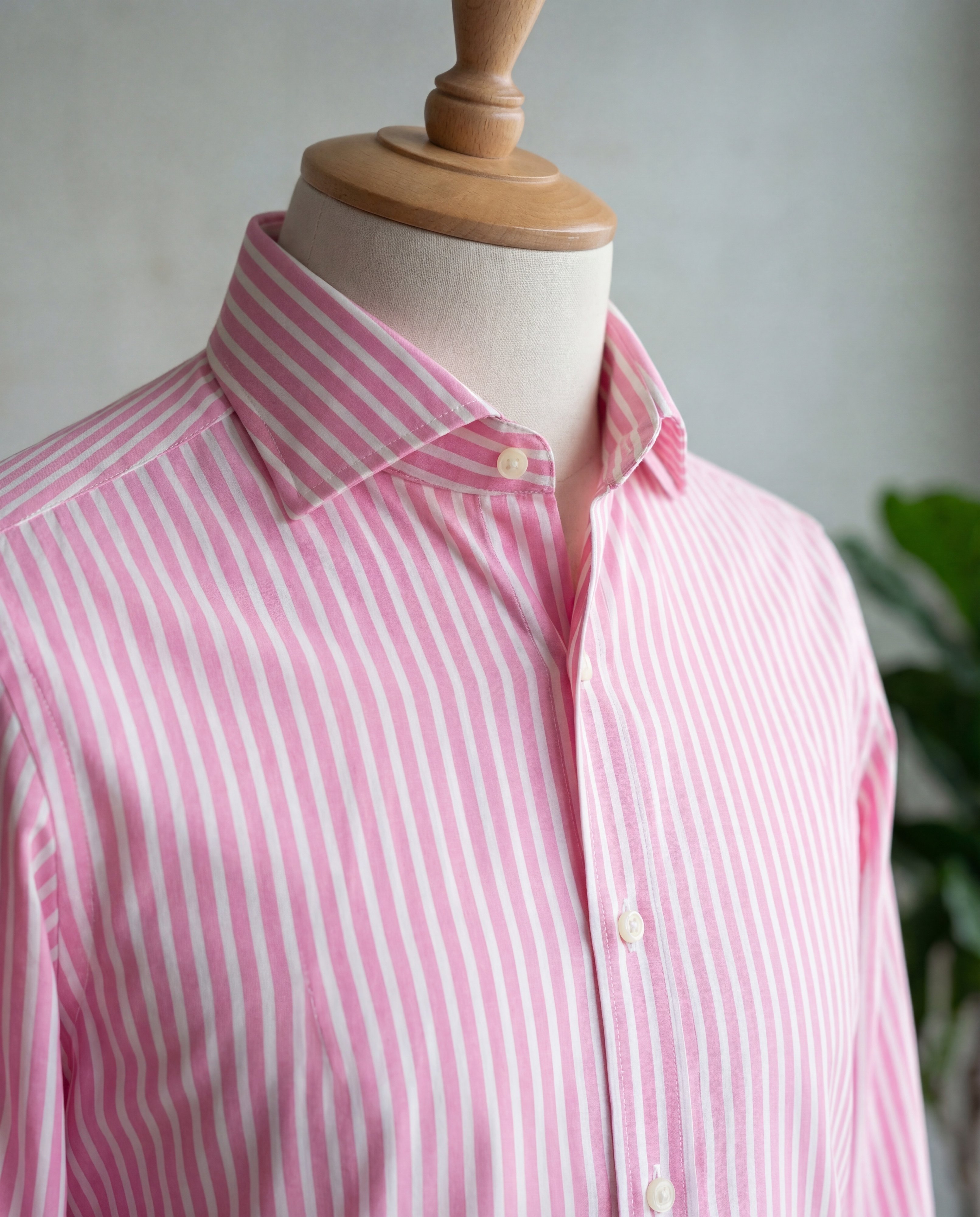 Pink Candy Stripe Cotton Shirt - Additional view 3