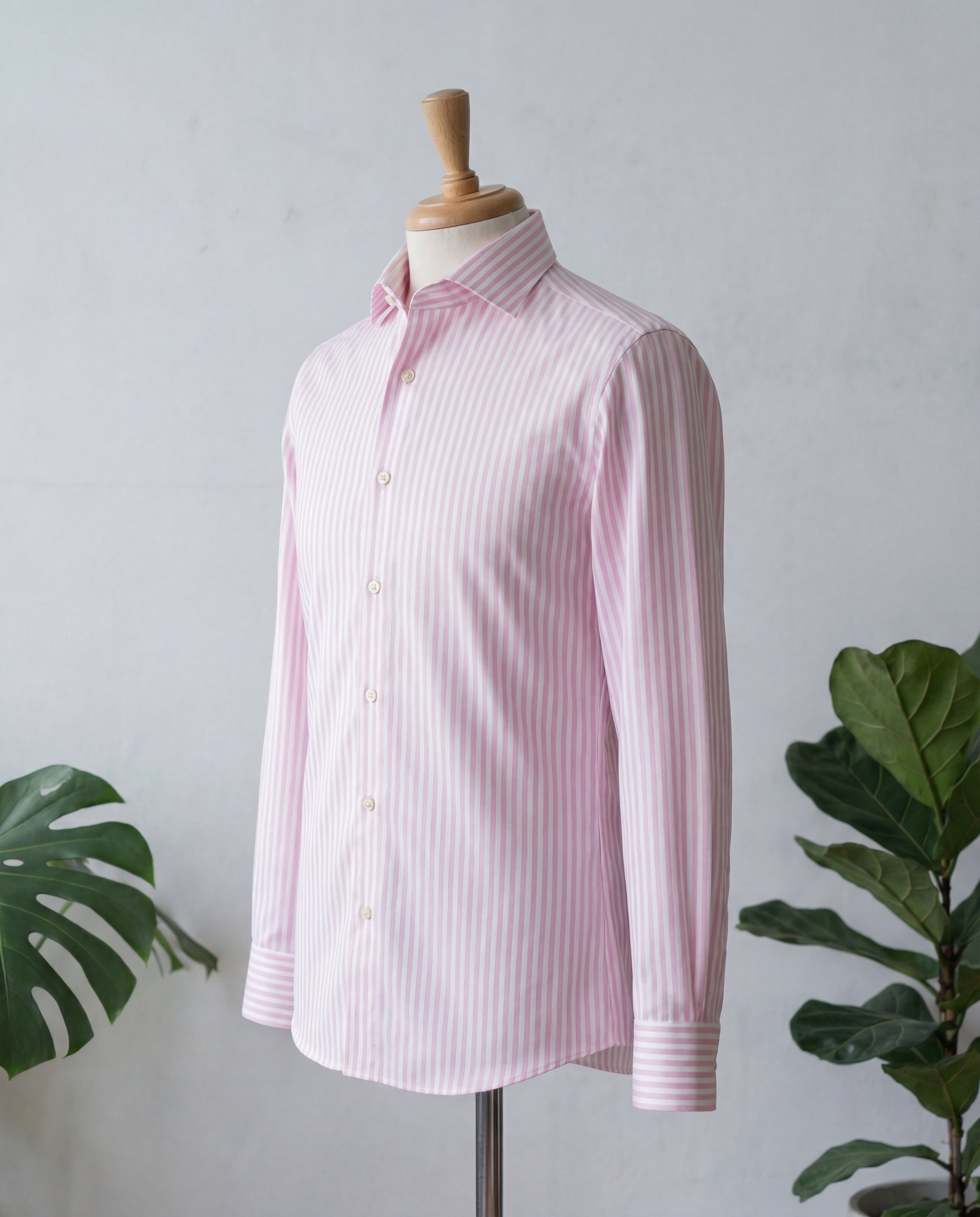 Pink Awning Stripe Cotton Shirt - Additional view 2