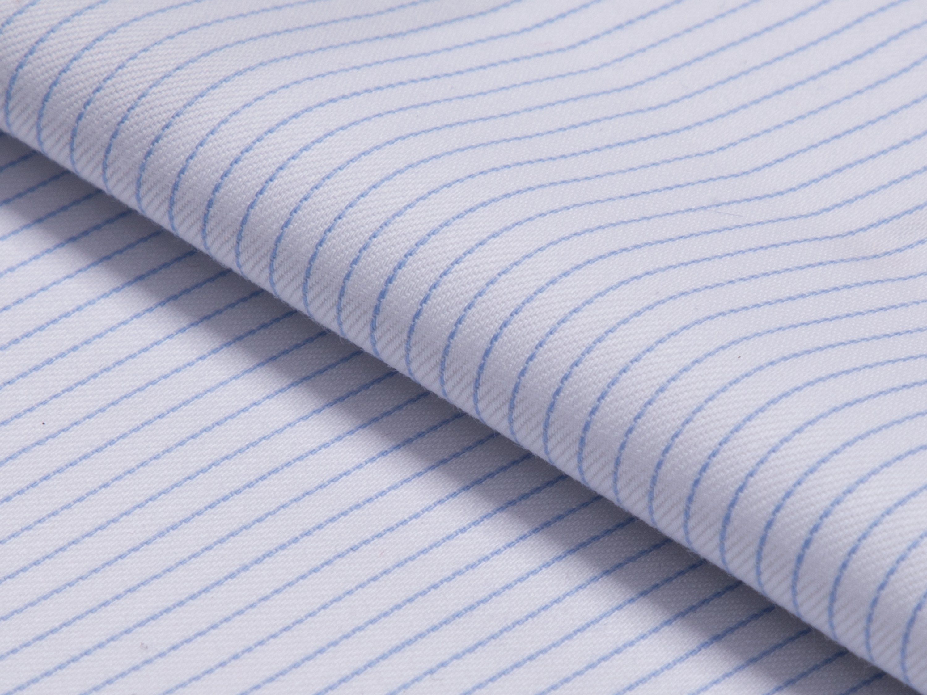 Light Blue Pinstripe Cotton Shirt - Additional view 2