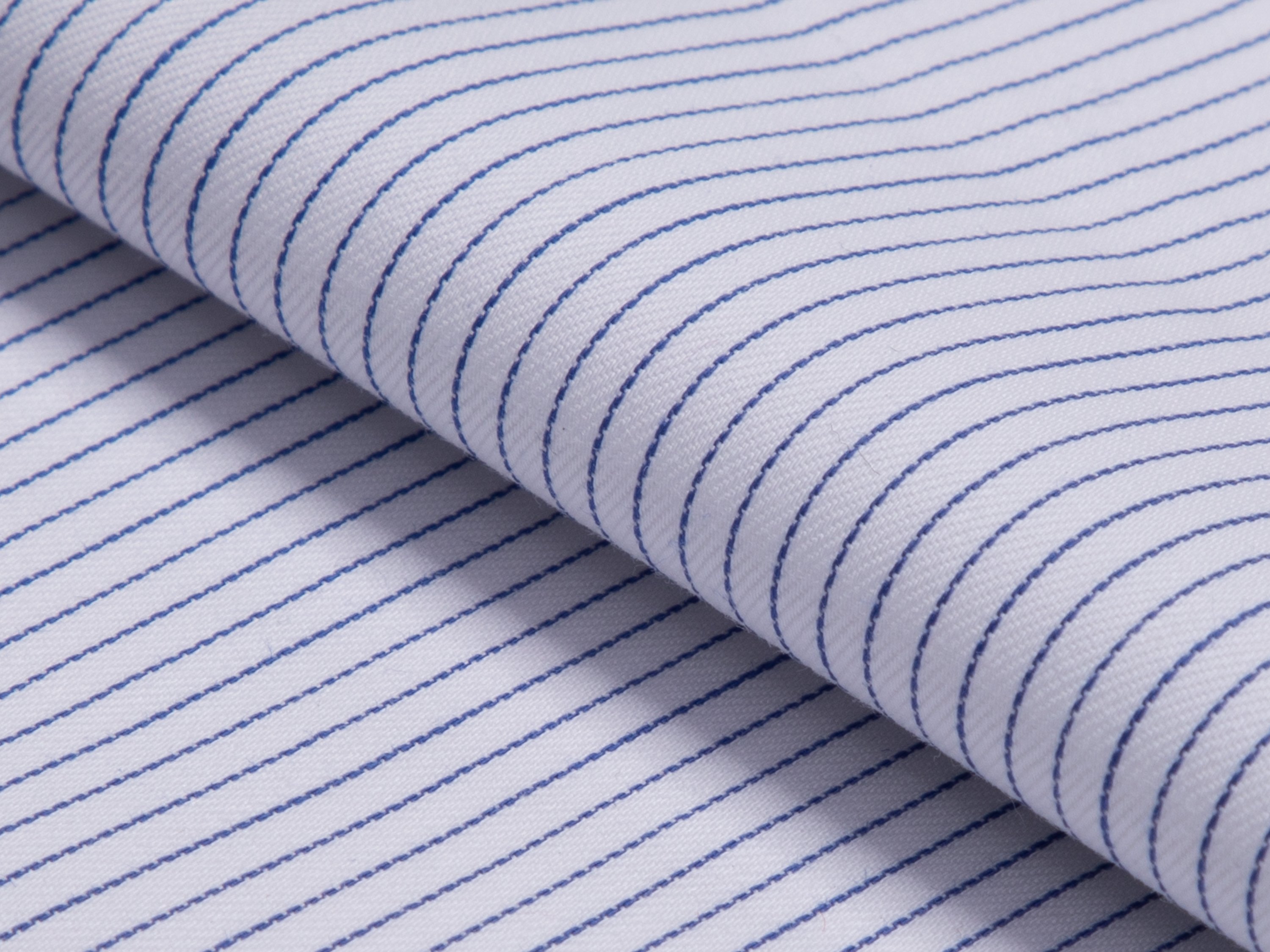 Dark Blue Pinstripe Cotton Shirt - Additional view 1
