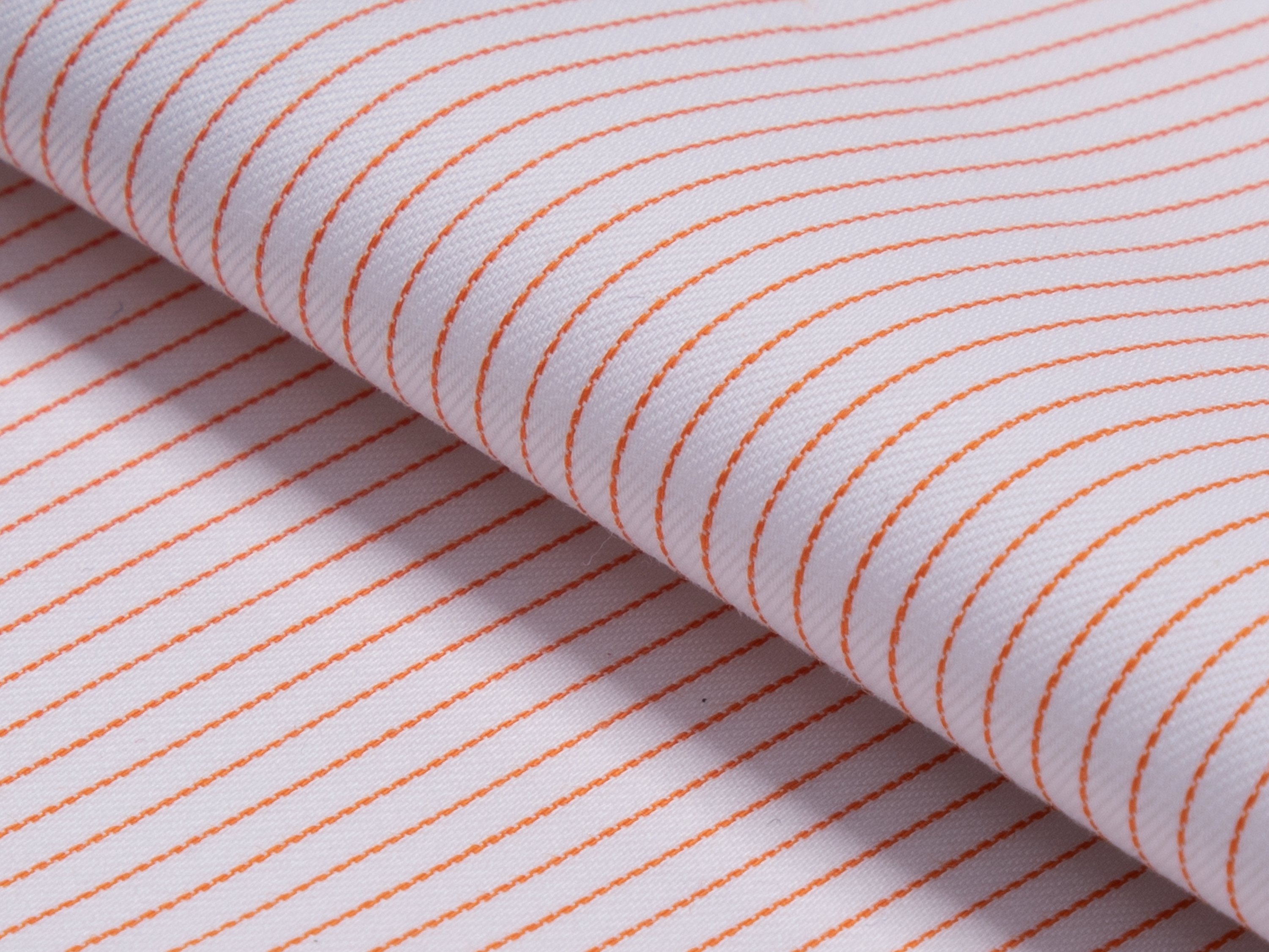 Orange Pinstripe Cotton Shirt - Additional view 3