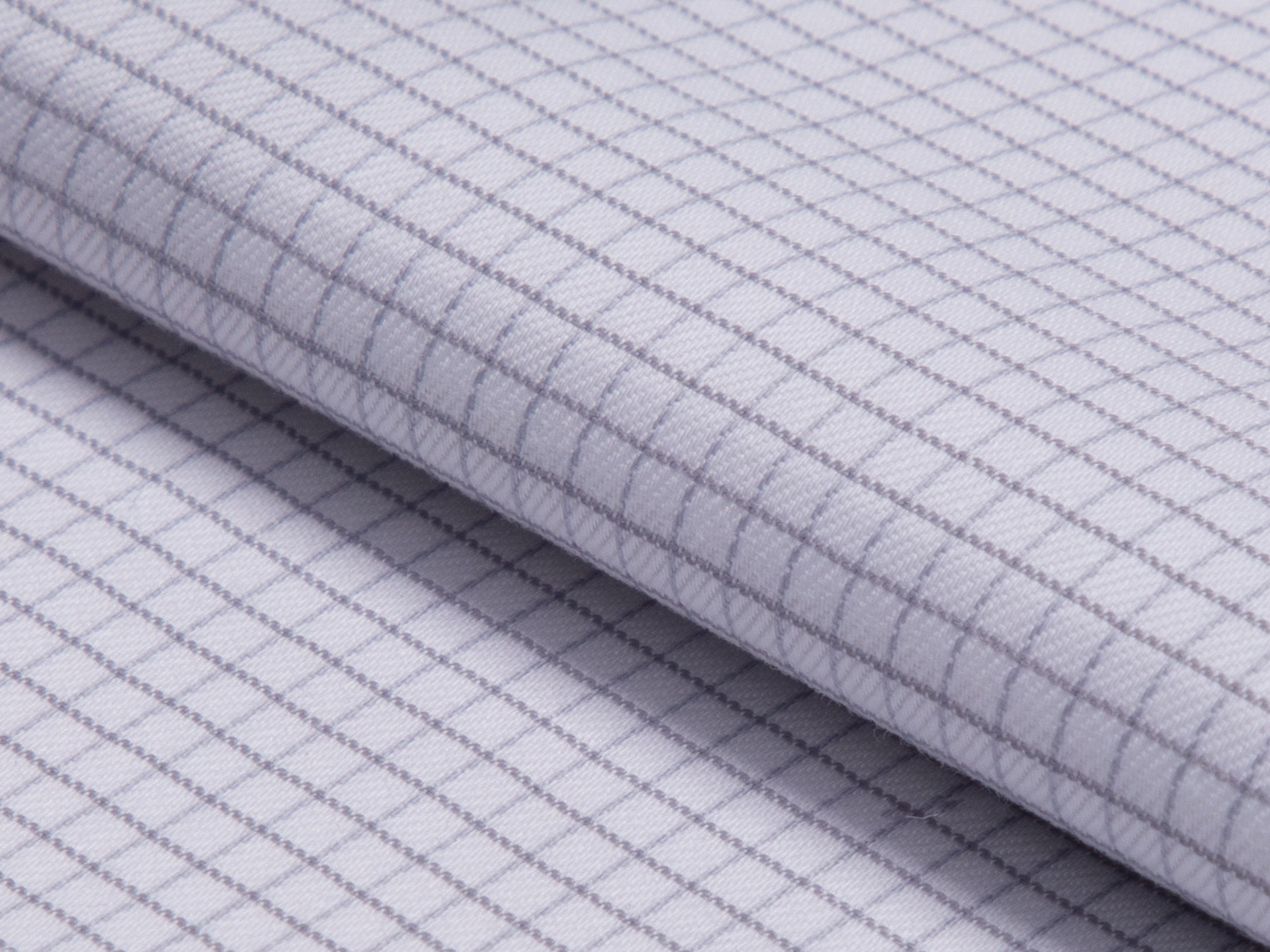 Grey Tattersall Cotton Shirt - Additional view 3