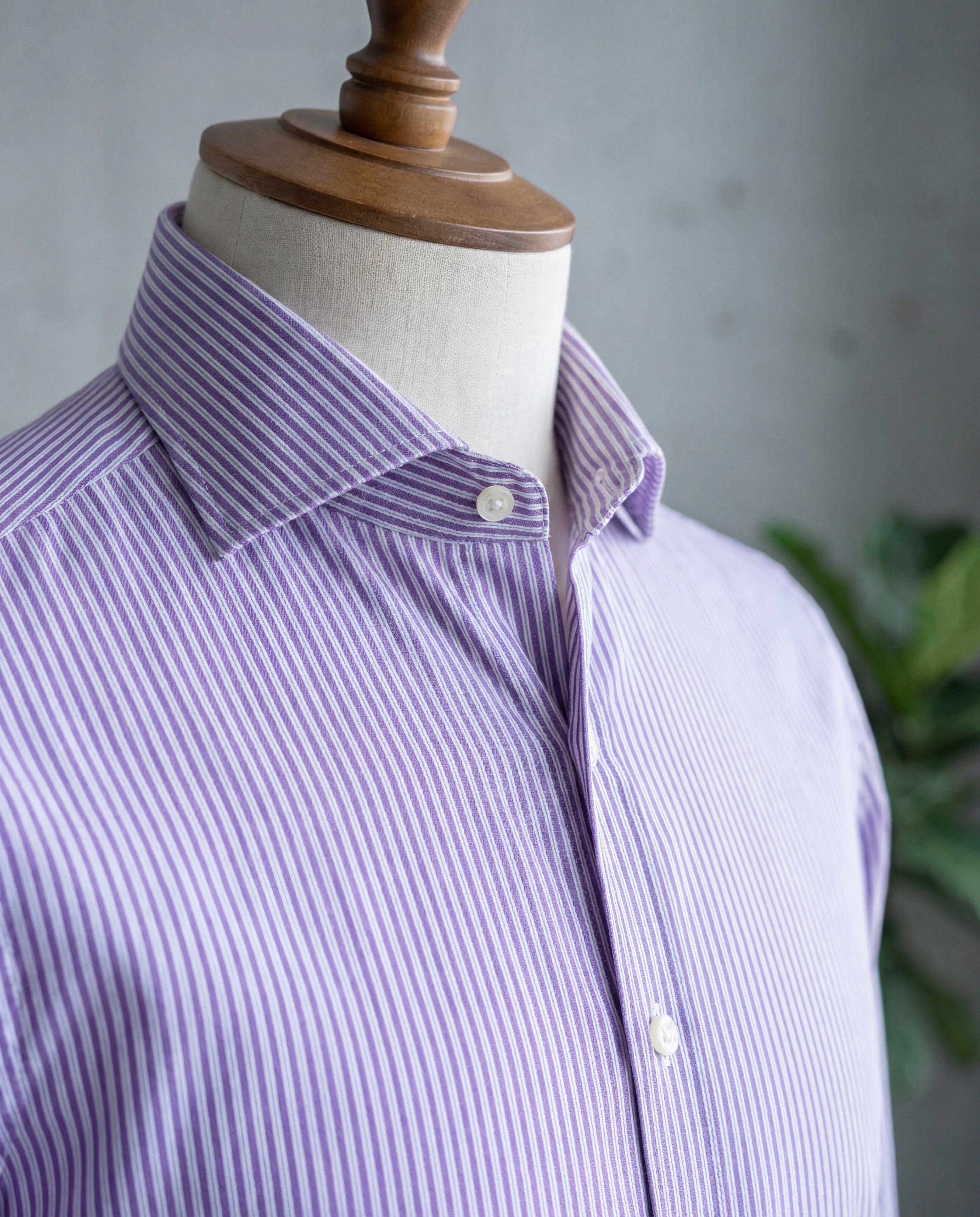 Red & Blue Multistripe Cotton Shirt - Additional view 1