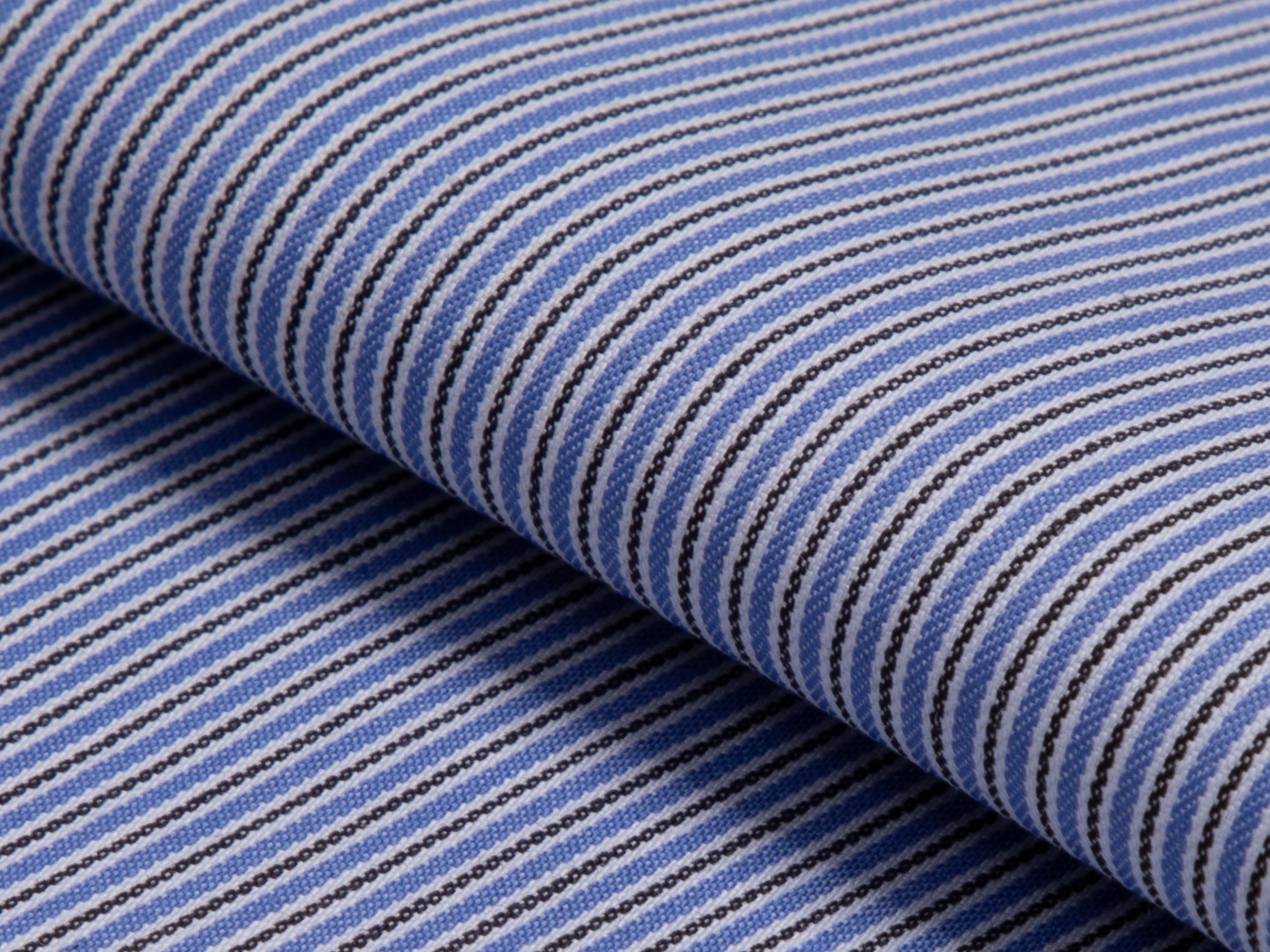 Black & Blue Multistripe Cotton Shirt - Additional view 1