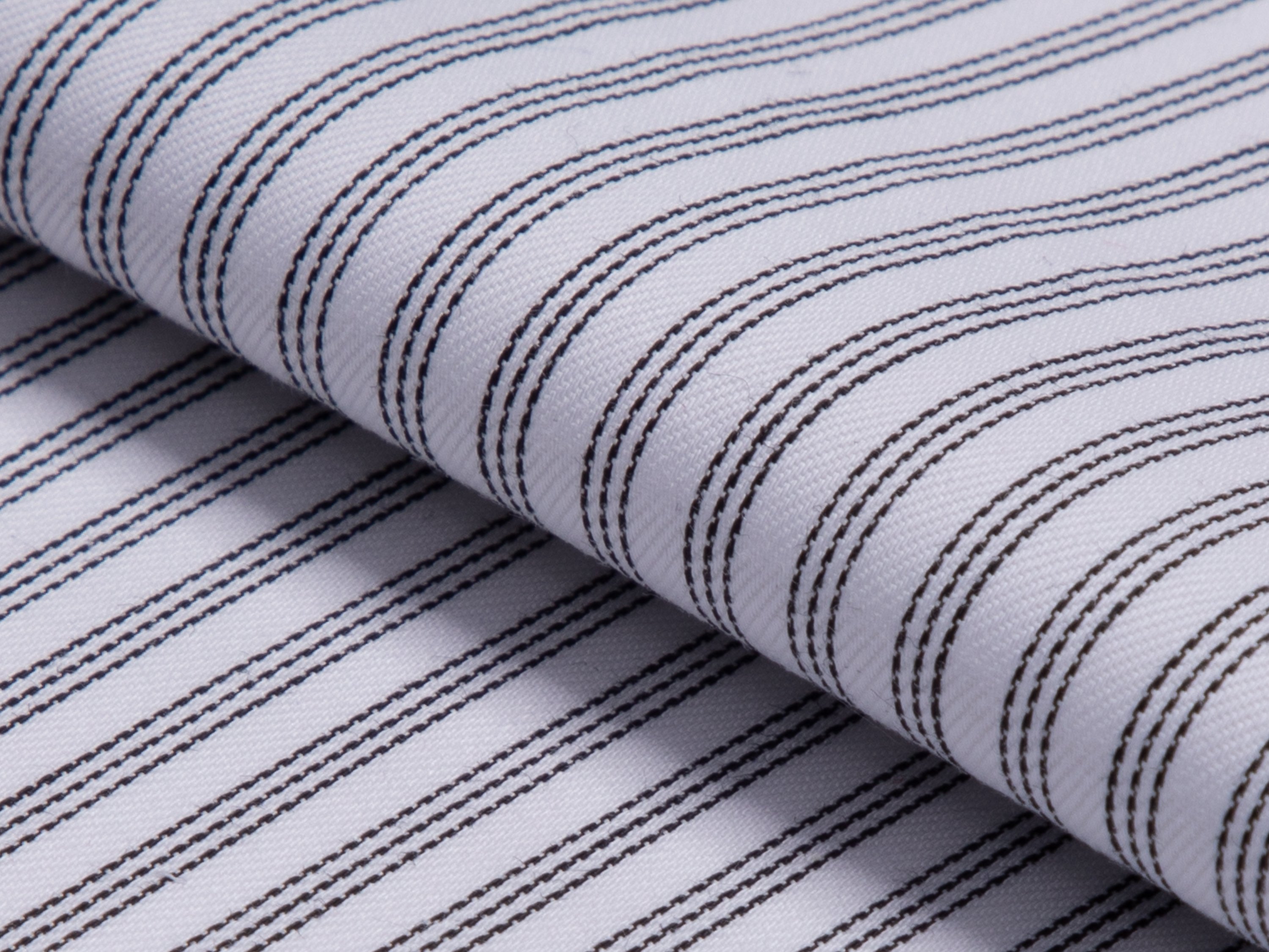 Black Track Stripe Cotton Shirt - Additional view 2