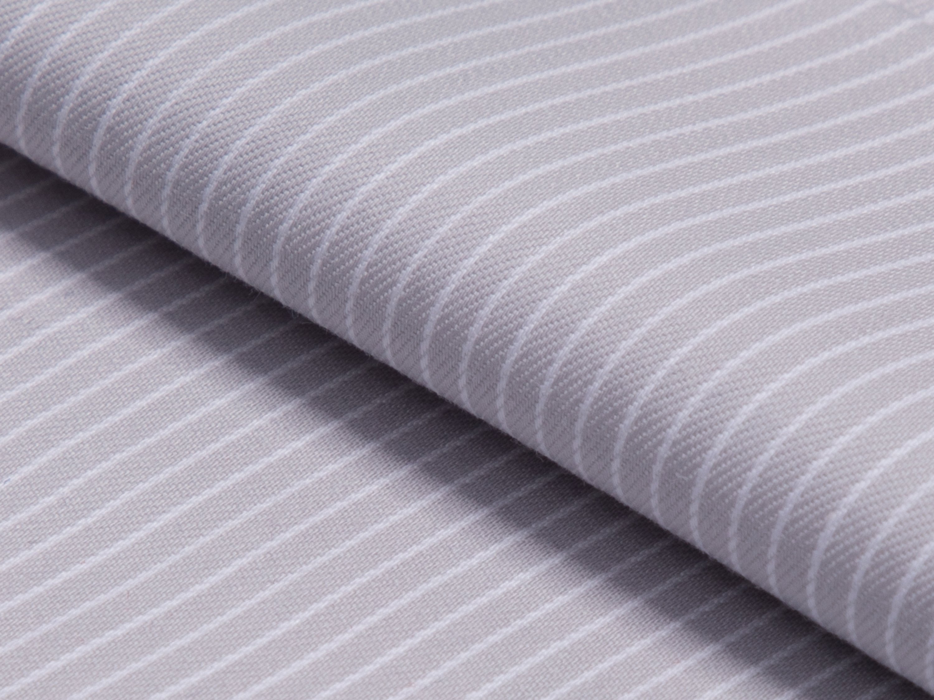 Silver Reverse Stripe Cotton Shirt - Additional view 1