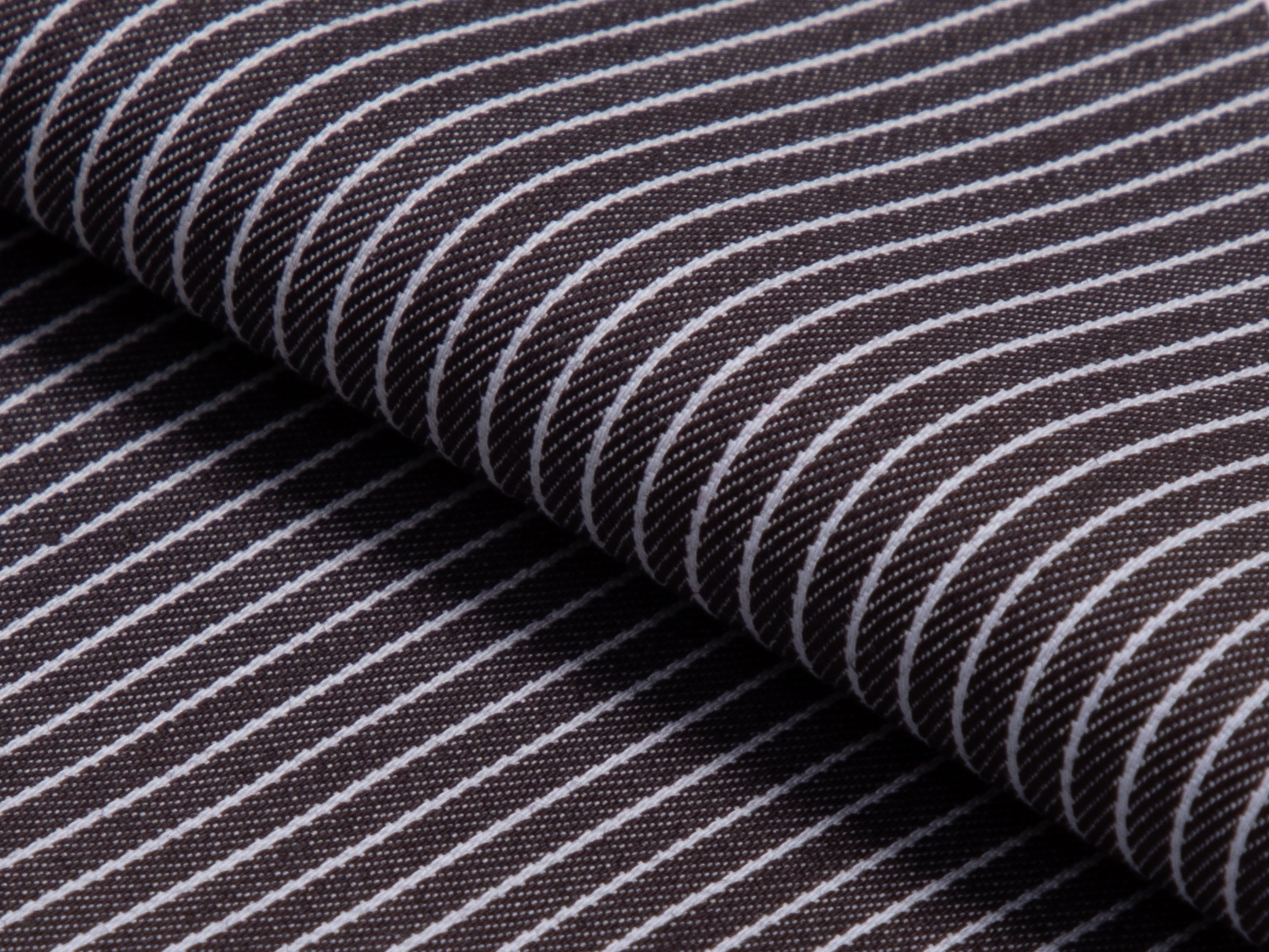 Black Reverse Stripe Cotton Shirt - Additional view 1