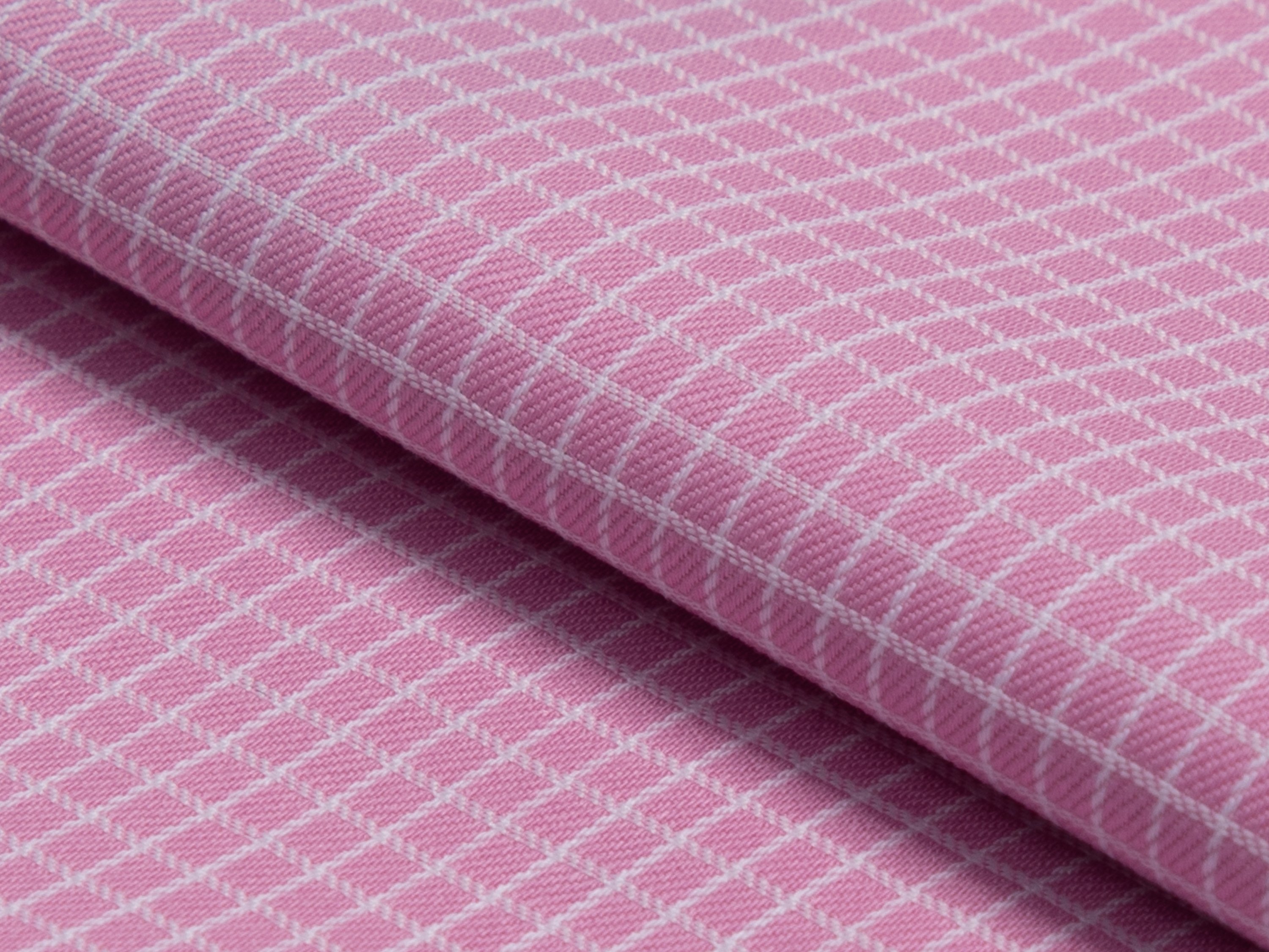 Pink Graph Check Cotton Shirt - Additional view 2