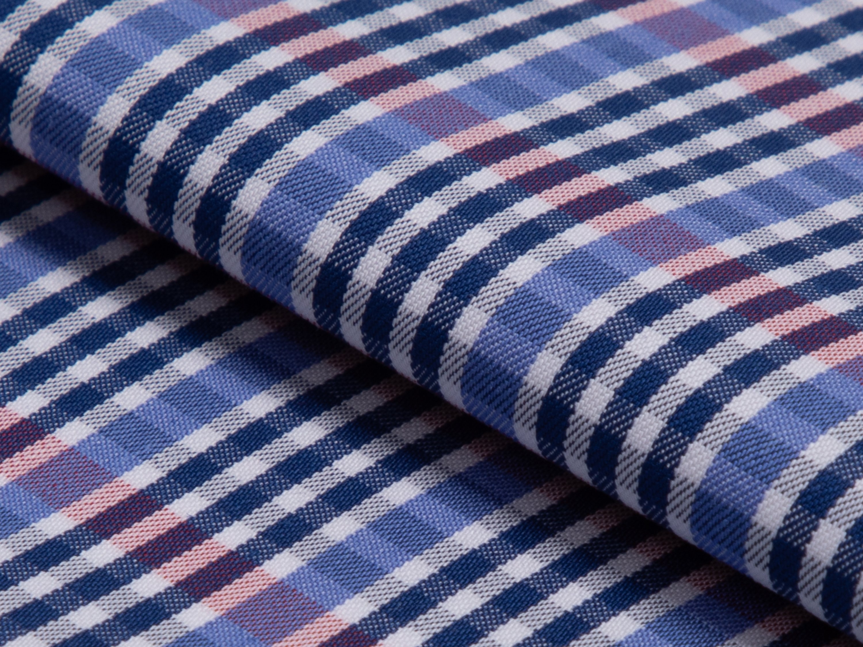 Red Plaid Stripe Cotton Shirt - Additional view 1