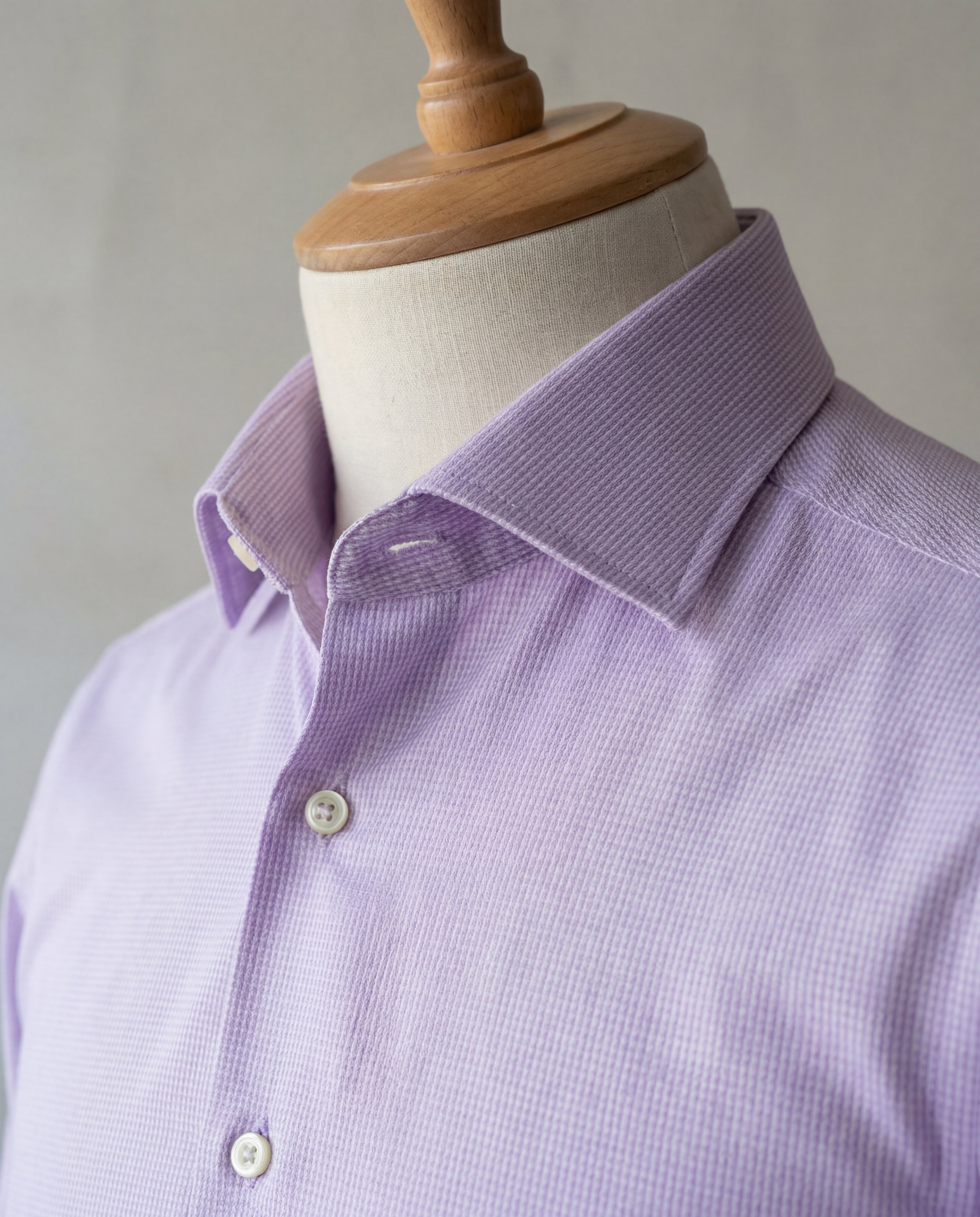 Purple Oxford Cotton Shirt - Additional view 2