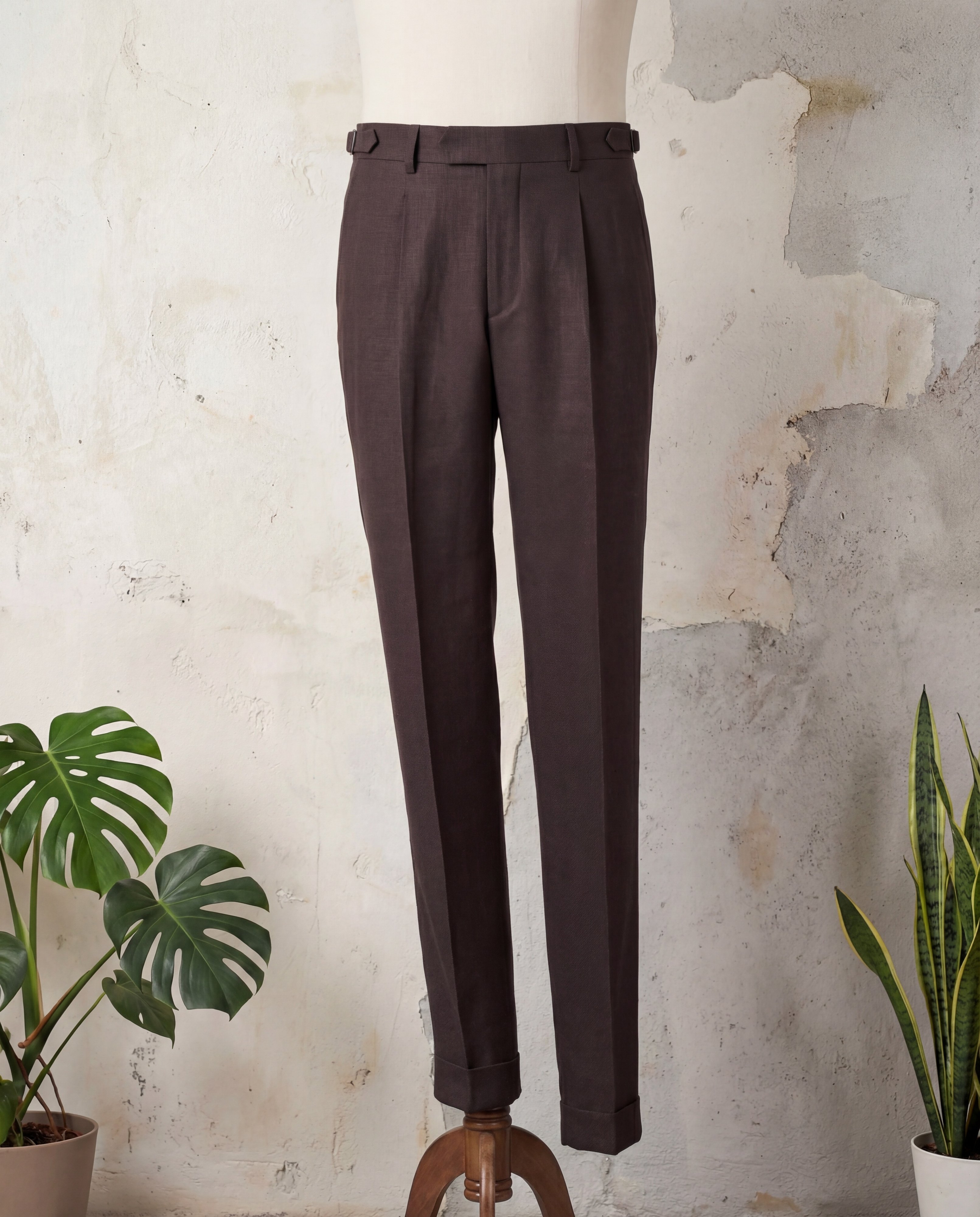 Dark Brown Linen Suit - Additional view 6