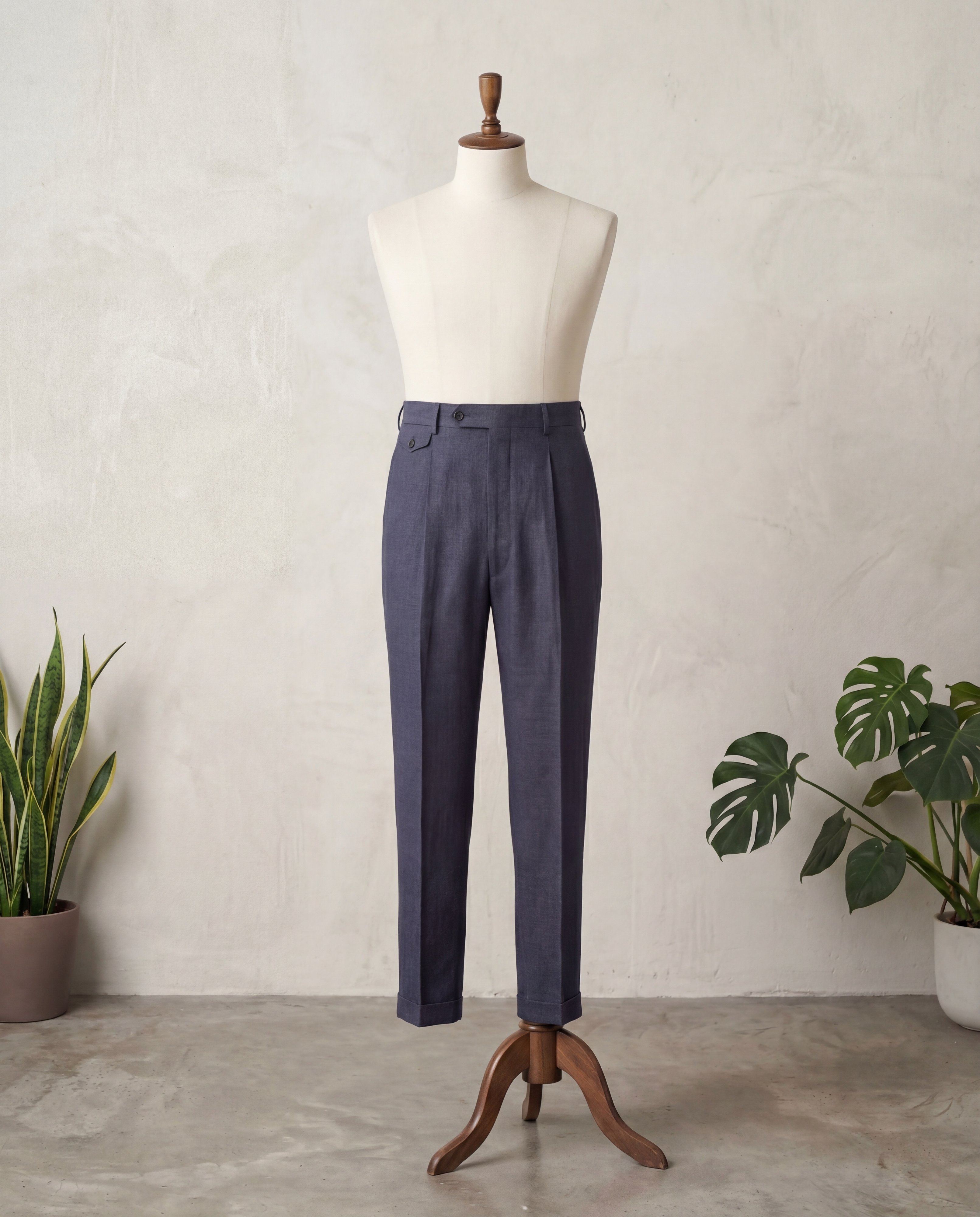 Earth Blue Linen Suit - Additional view 4