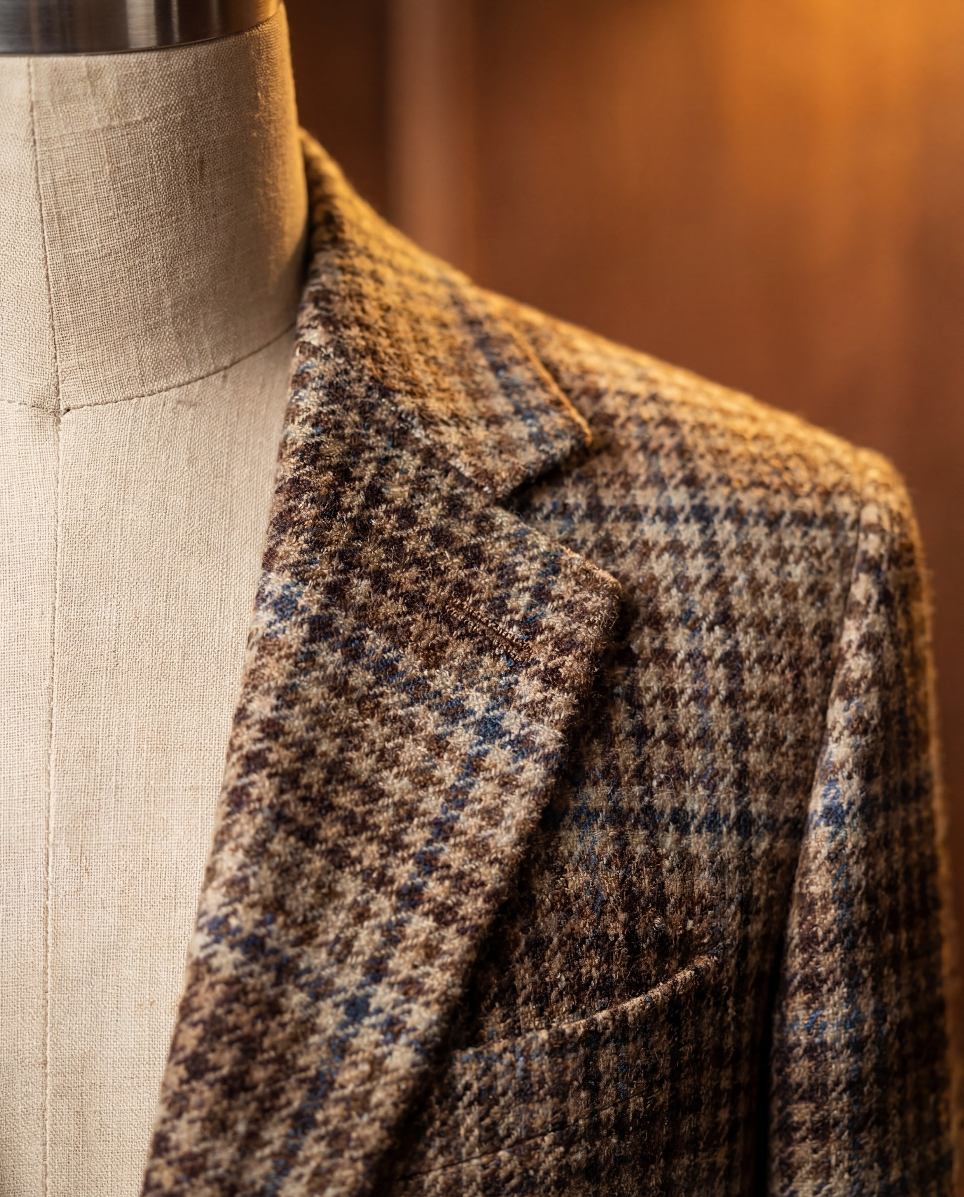 Brown Glen Plaid Tweed Blazer - Additional view 1