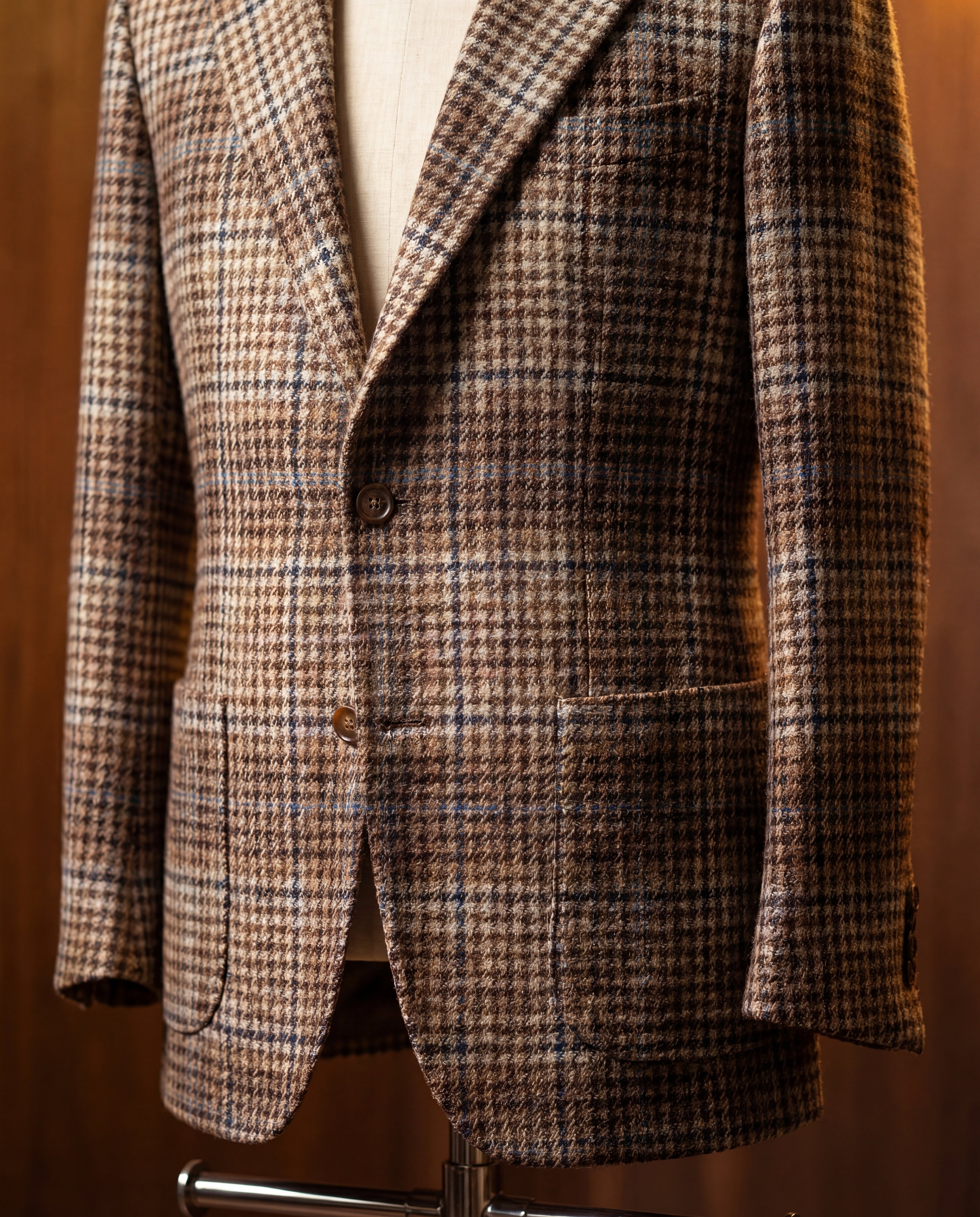 Brown Glen Plaid Tweed Blazer - Additional view 3