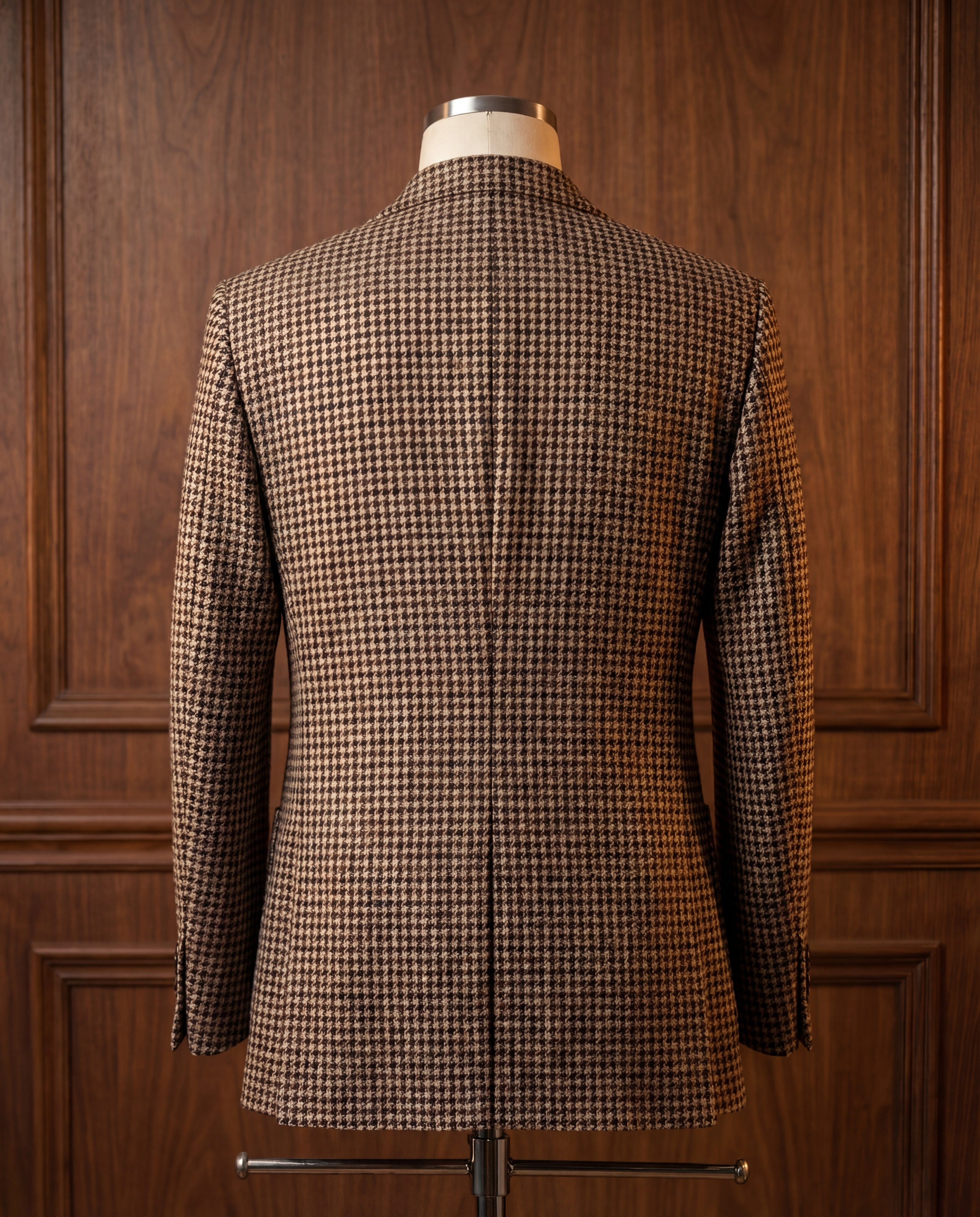 Brown Houndstooth Tweed Blazer - Additional view 5