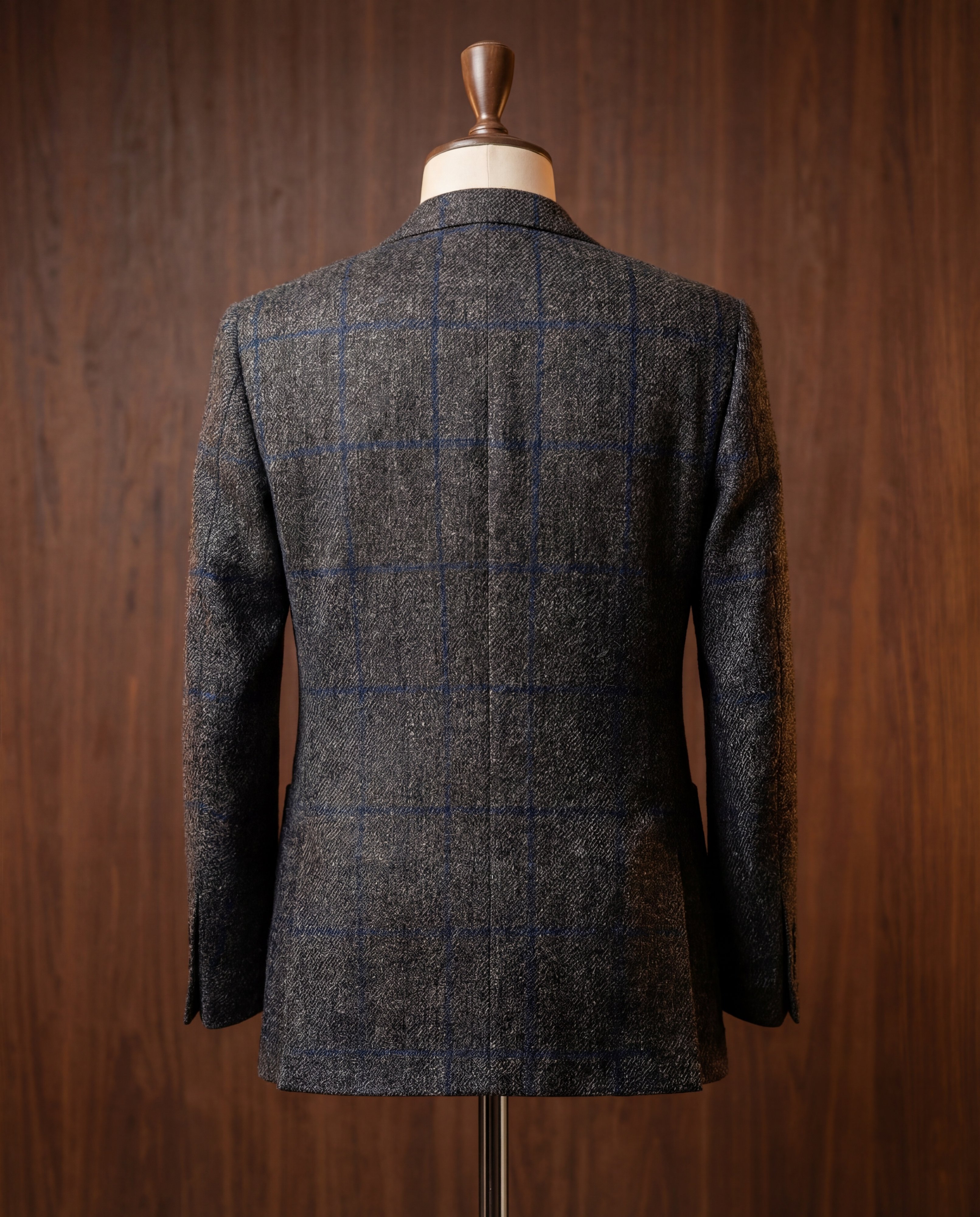Charcoal Glen Check Tweed Blazer - Additional view 3