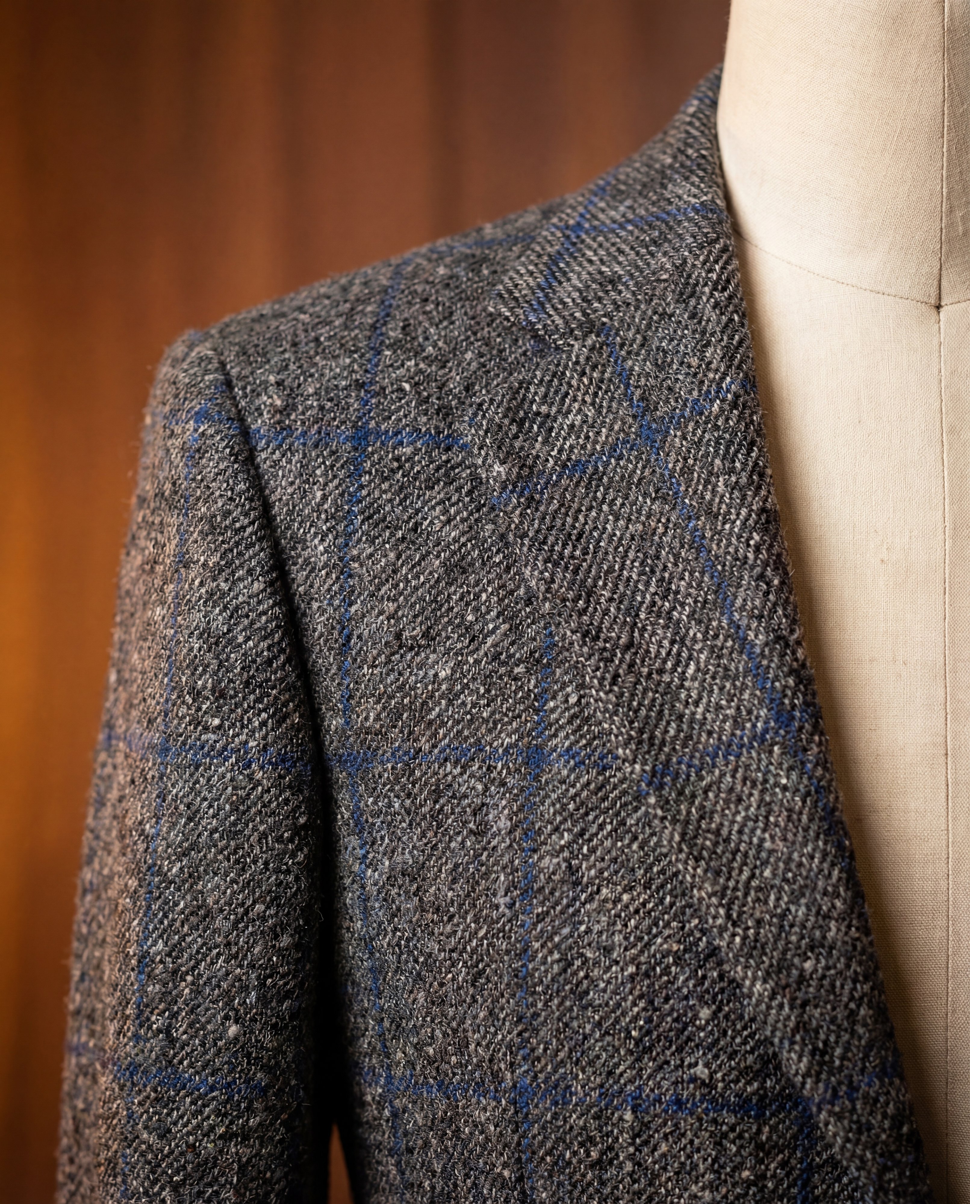 Charcoal Glen Check Tweed Blazer - Additional view 2