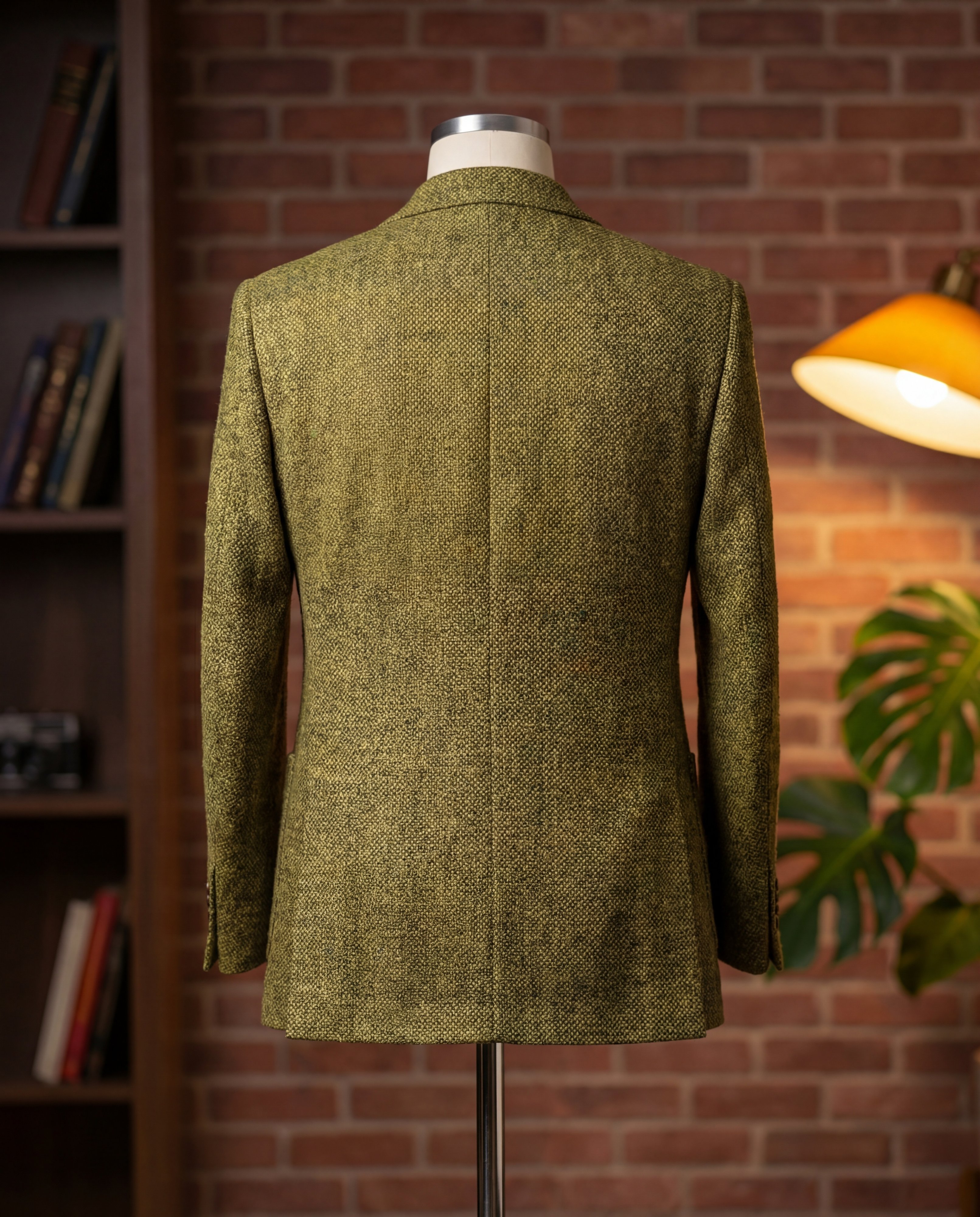 Olive Donegal Tweed Blazer - Additional view 3
