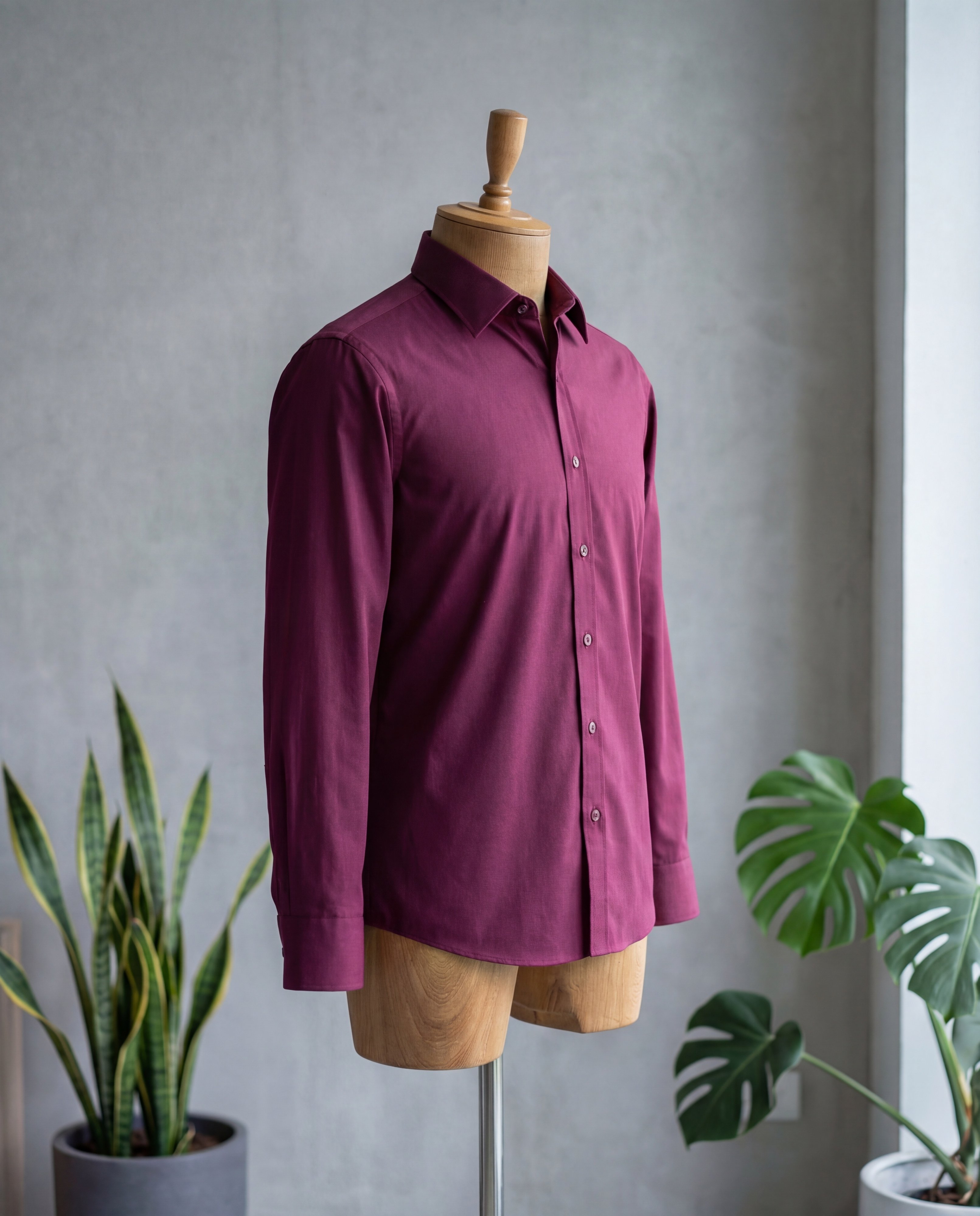 Wine Red Water-Resistant Shirt - Additional view 4