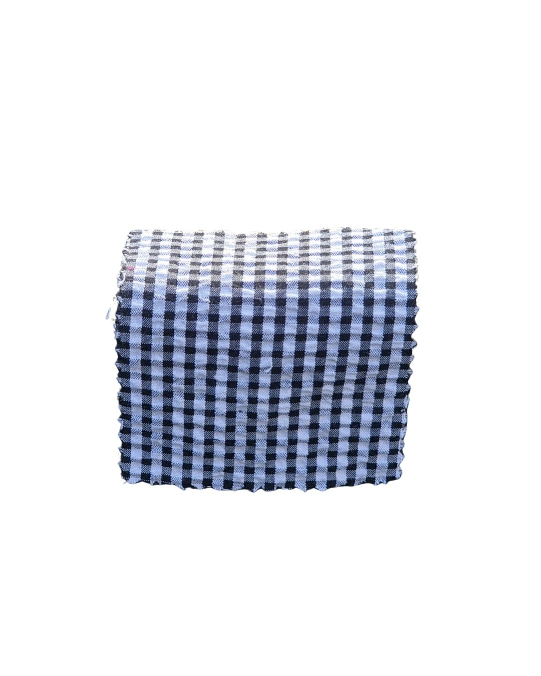 Black & White Gingham Seersucker - Additional view 5