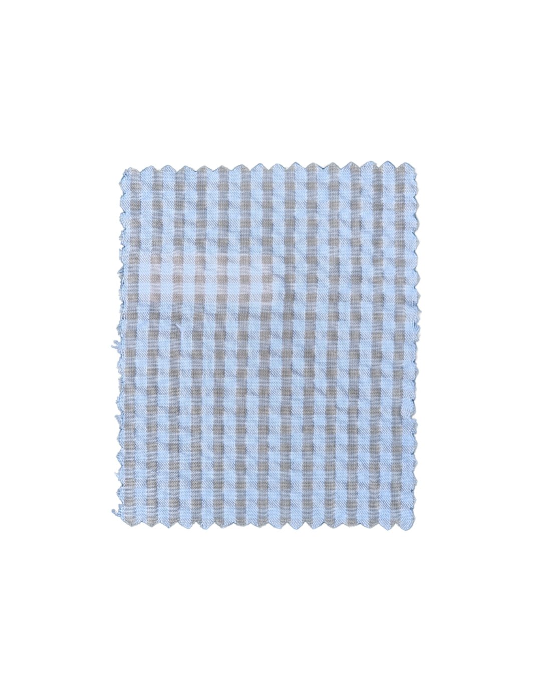 Cream Beige Gingham Seersucker - Additional view 5