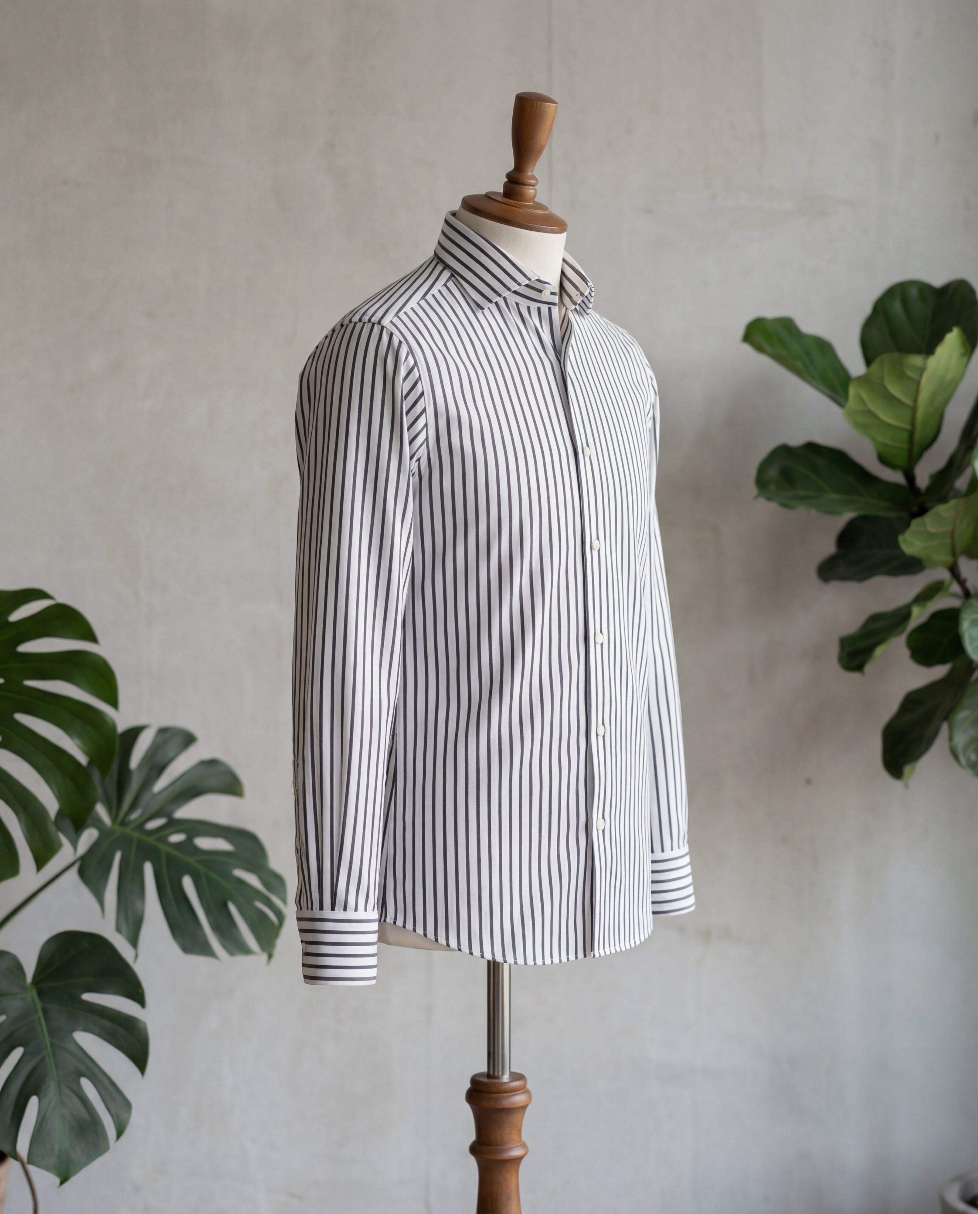 Black Bengal Stripe Cotton Shirt