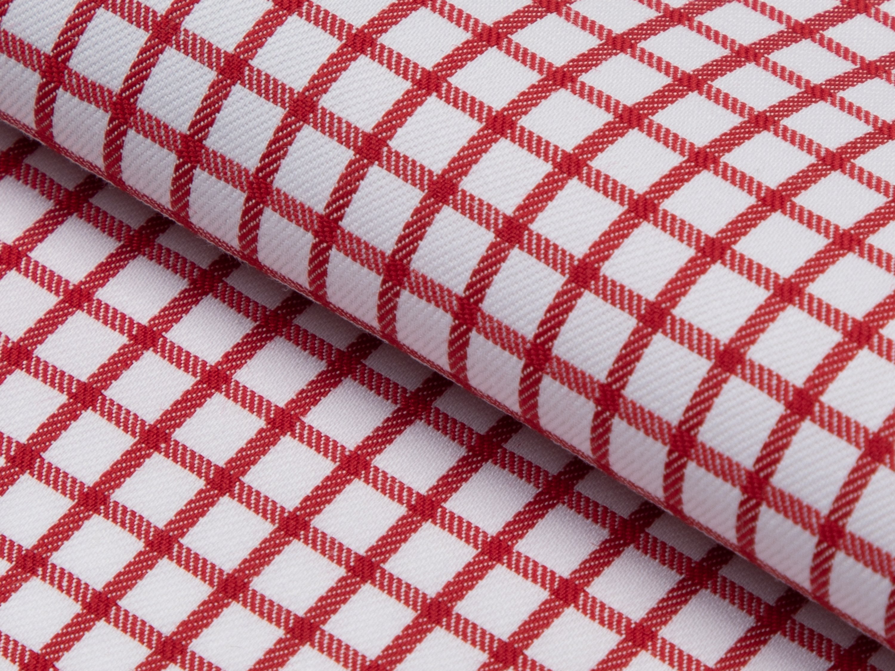 Red Windowpane Cotton Shirt