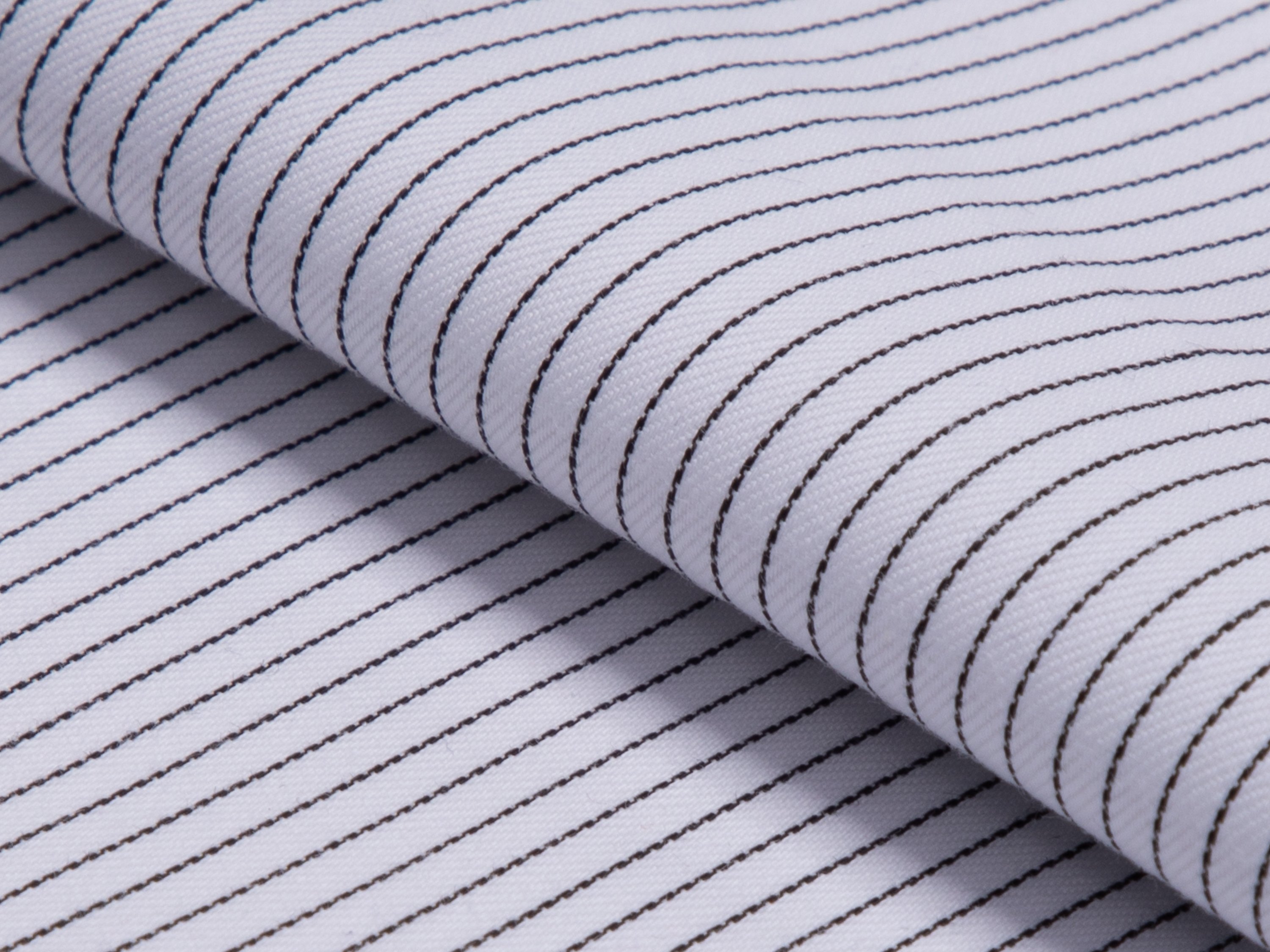 Black Pinstripe Cotton Shirt