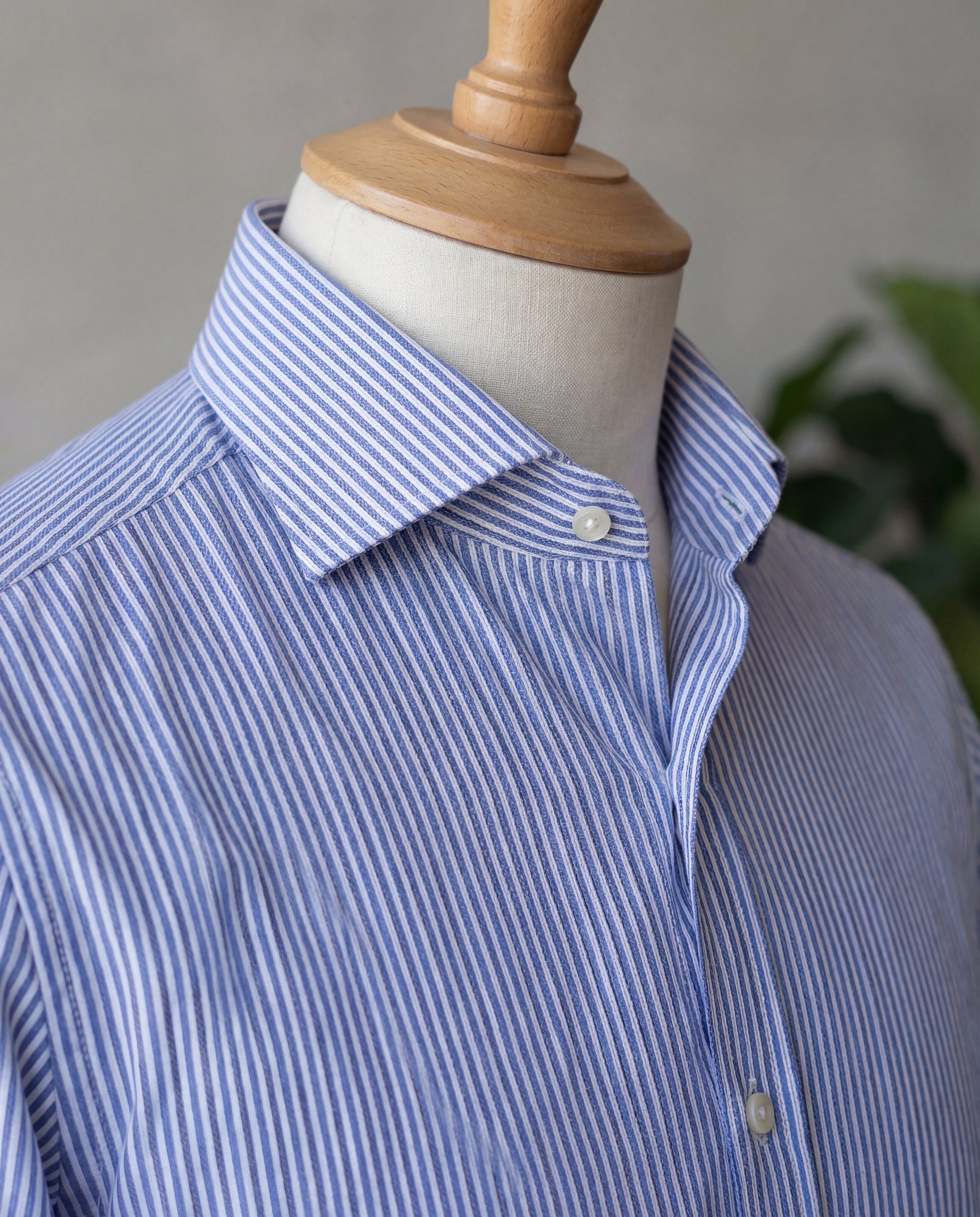 Black & Blue Multistripe Cotton Shirt