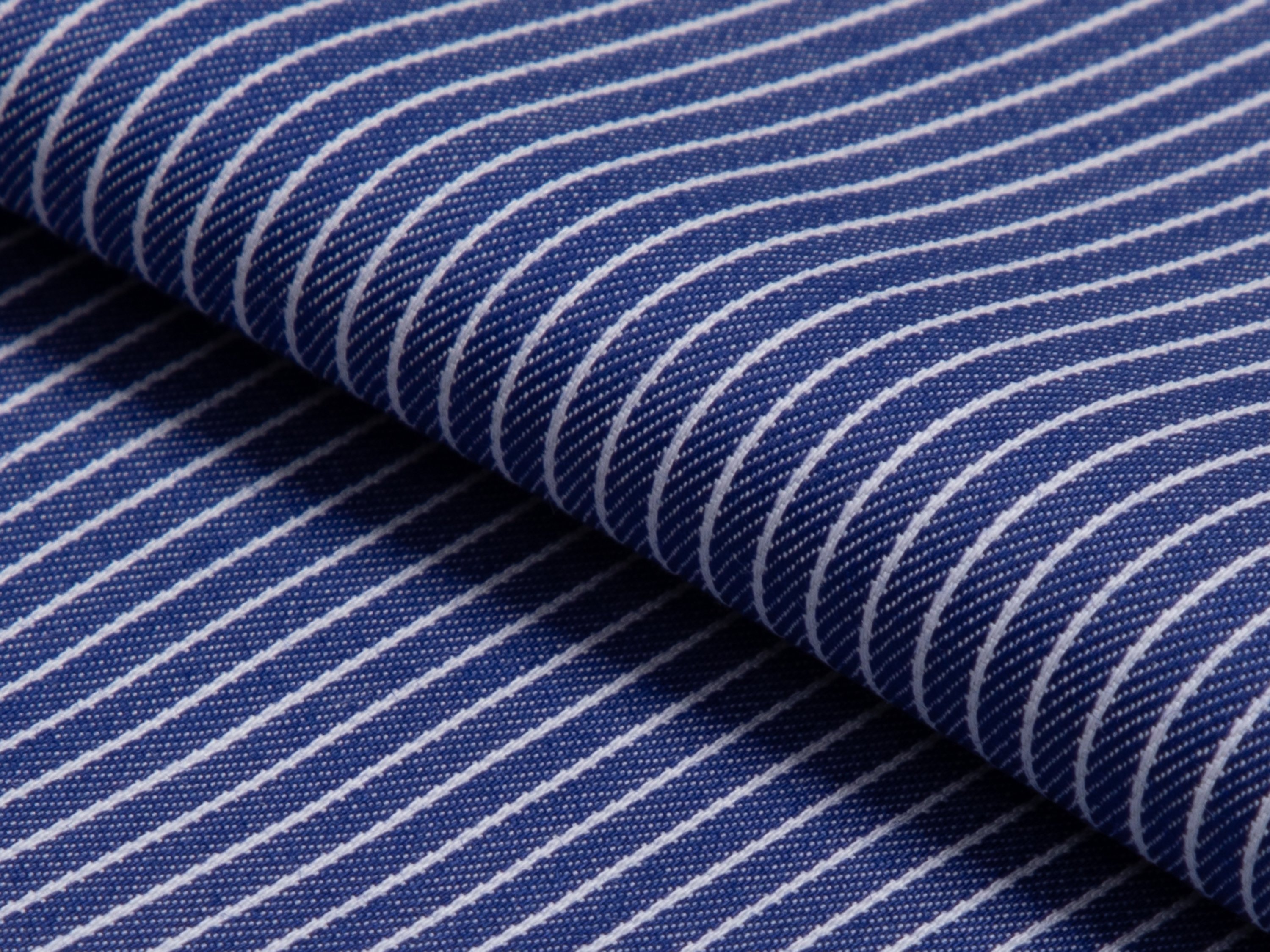 Navy Reverse Stripe Cotton Shirt