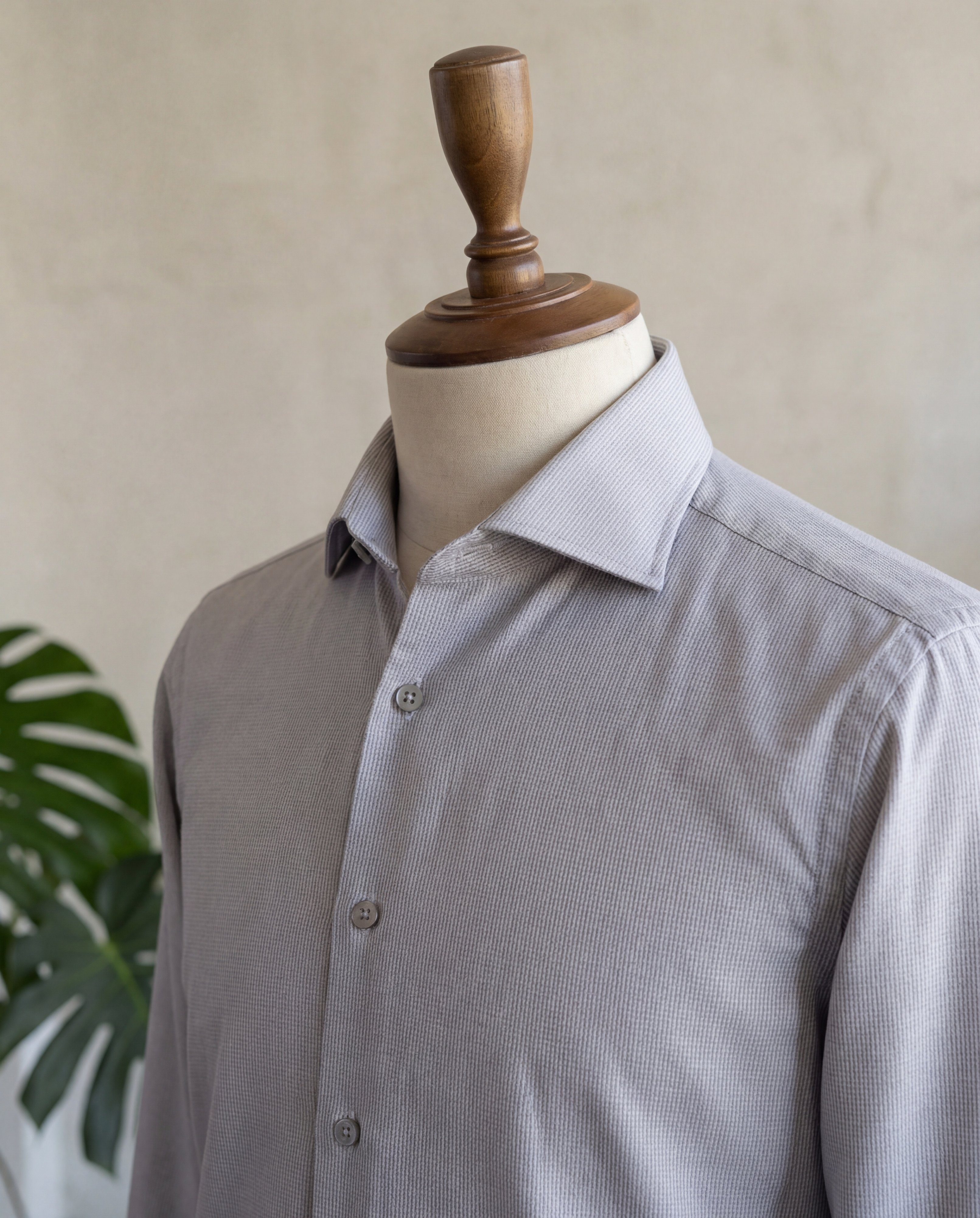 Grey Oxford Cotton Shirt