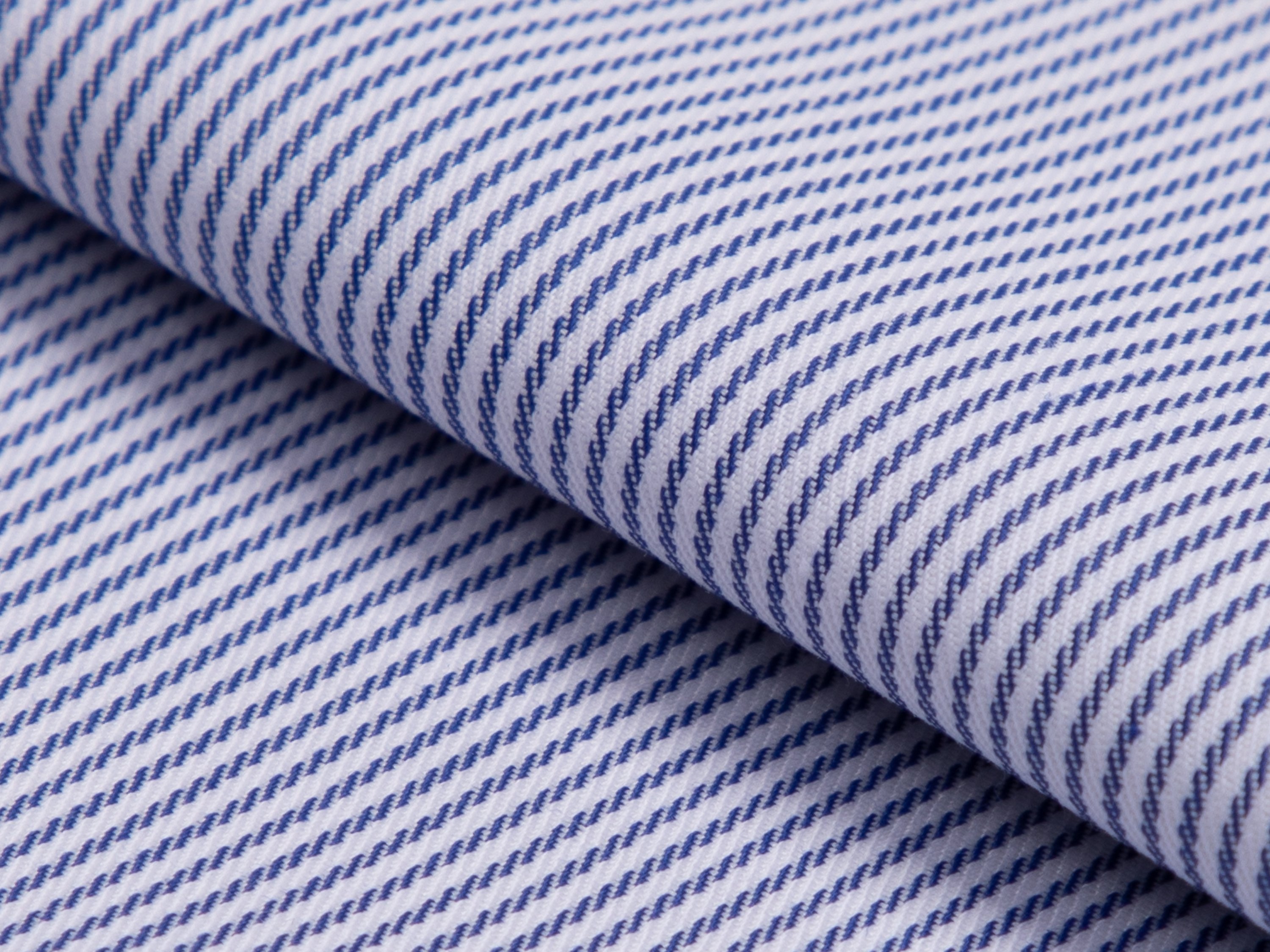 Navy Hairline Stripe Cotton Shirt