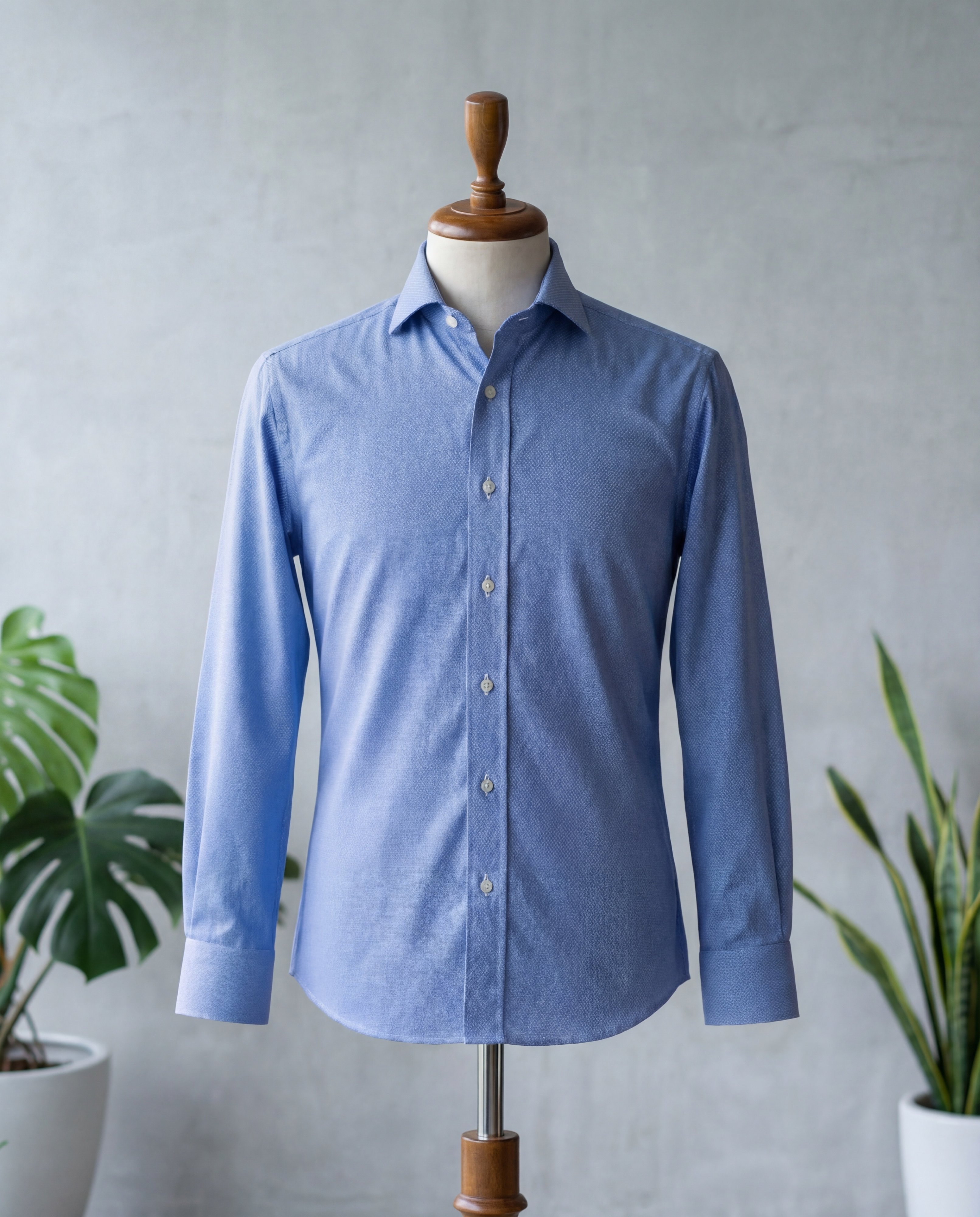 Blue Pinhead Italian Cotton Shirt